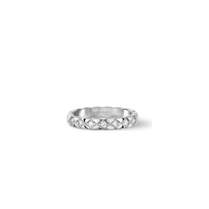 Ch**el Coco Crush Ring White Gold Mini Version For Women J11871