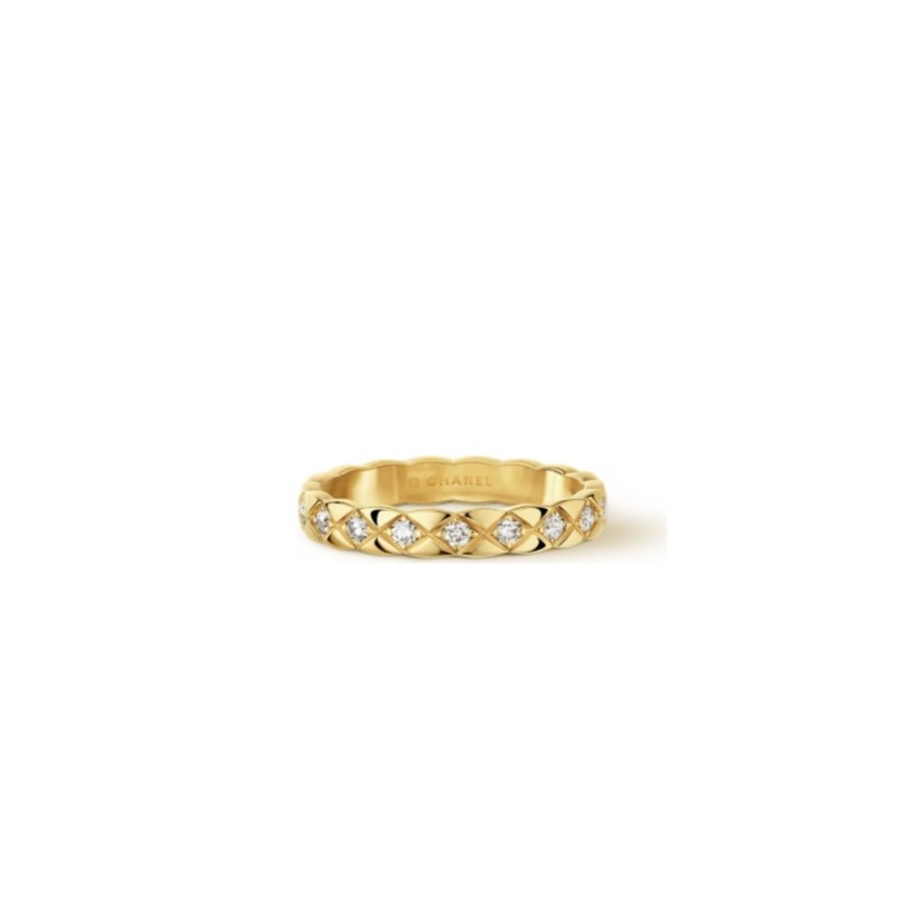 Ch**el Coco Crush Ring Yellow Gold Mini Version For Women J11872