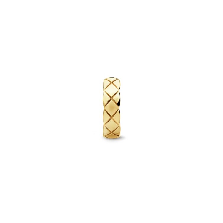 Ch**el Coco Crush Single Earring Yellow Gold For Women J12685