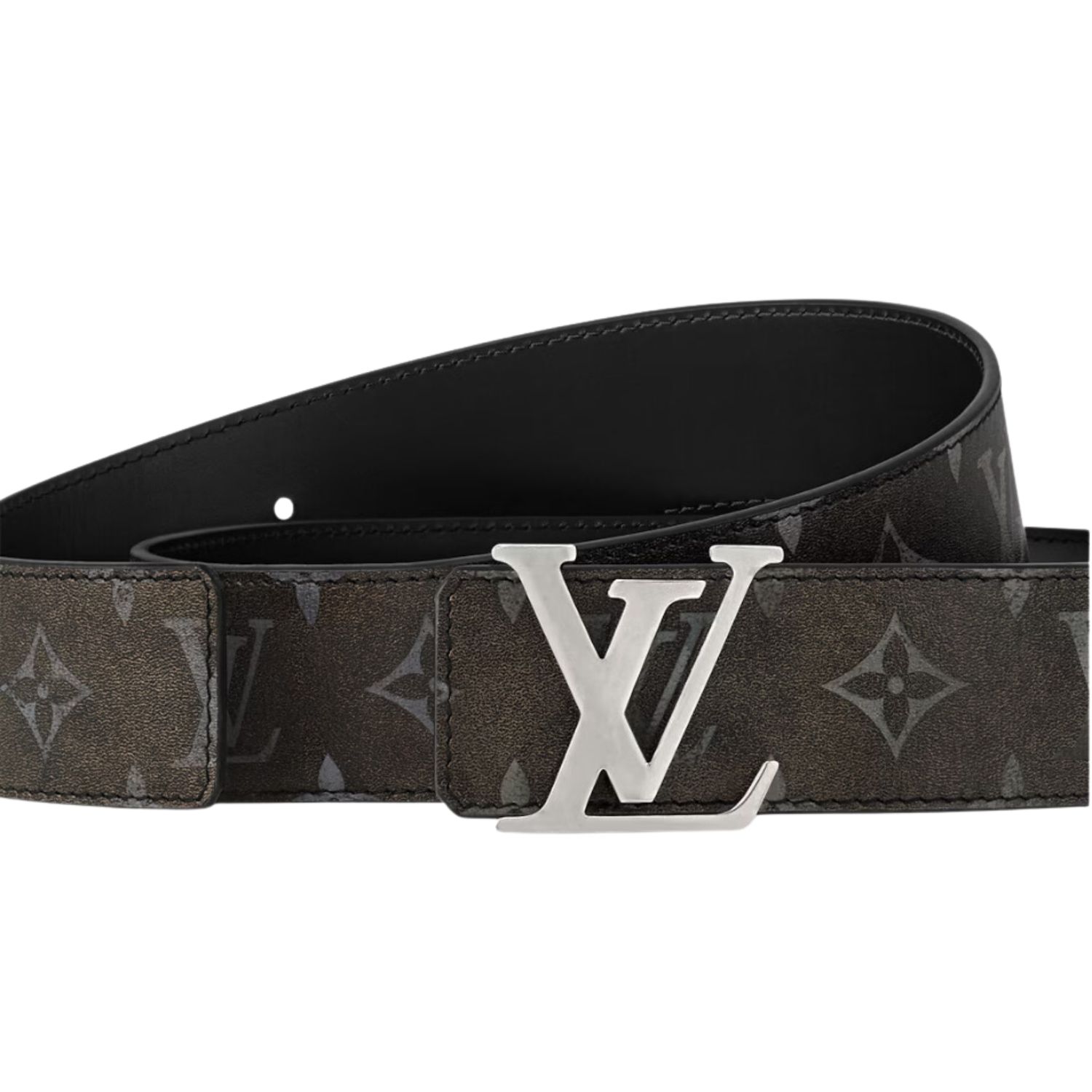 L0vis Vvtt0n LV Initiales 40mm Reversible Belt Black For Men M8741V