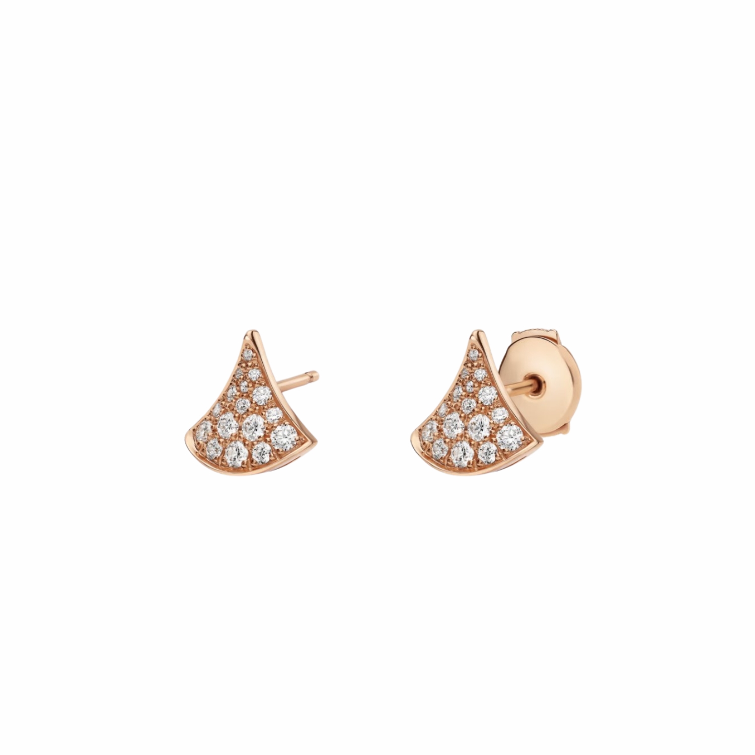 Bv1g*ai Divas’ Dream Earrings Rose Gold For Women 361665
