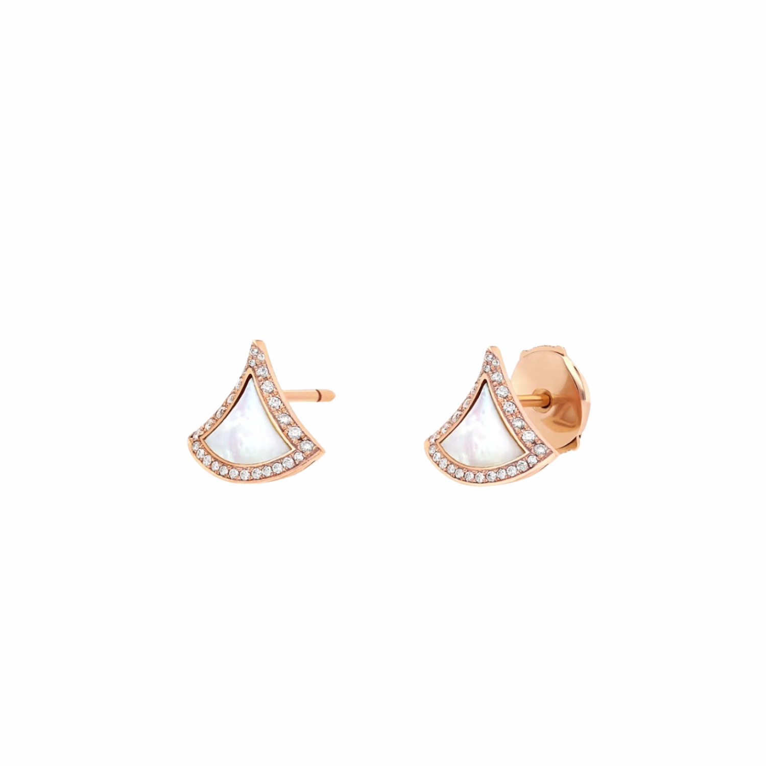 Bv1g*ai Divas’ Dream Earrings Rose Gold For Women 358899
