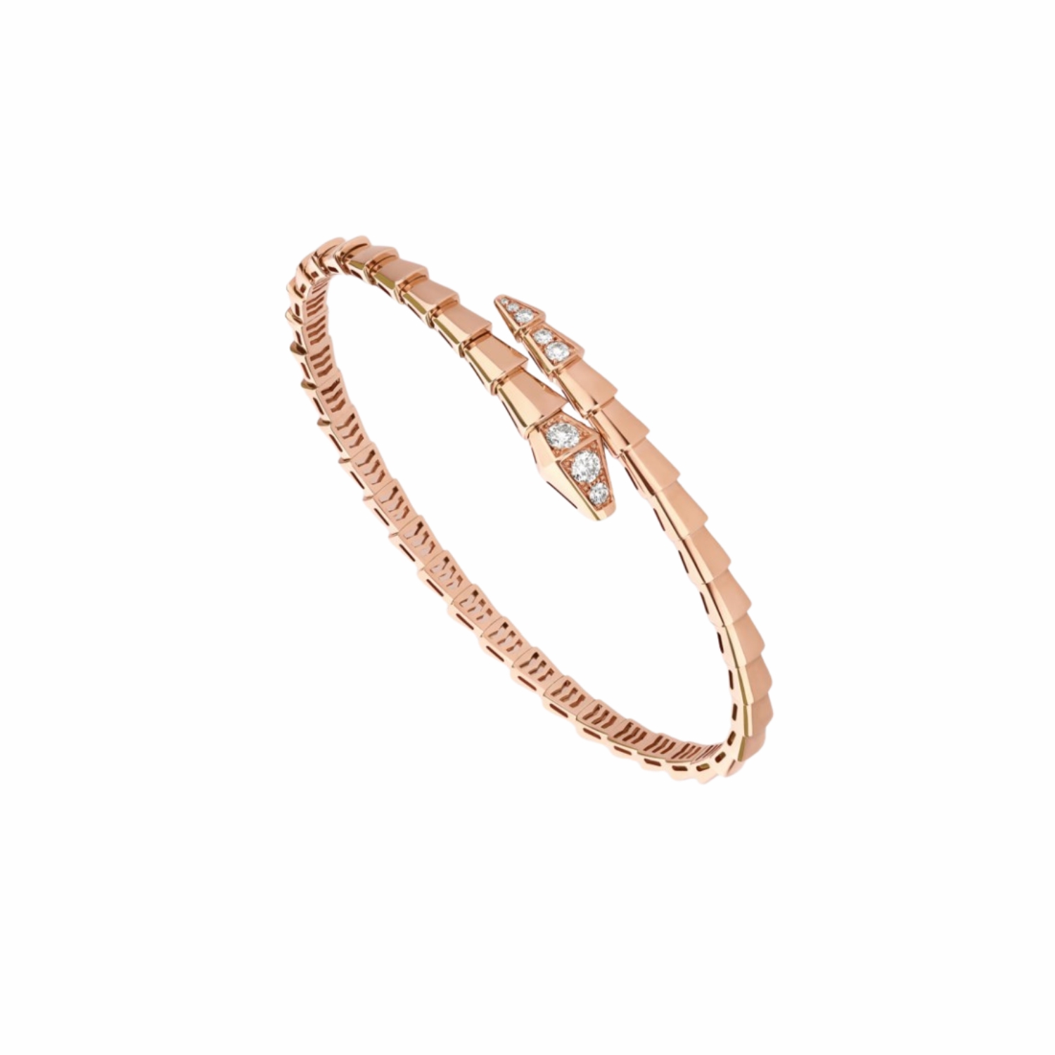 Bv1g*ai Serpenti Viper Bracelet Rose Gold For Women 360704