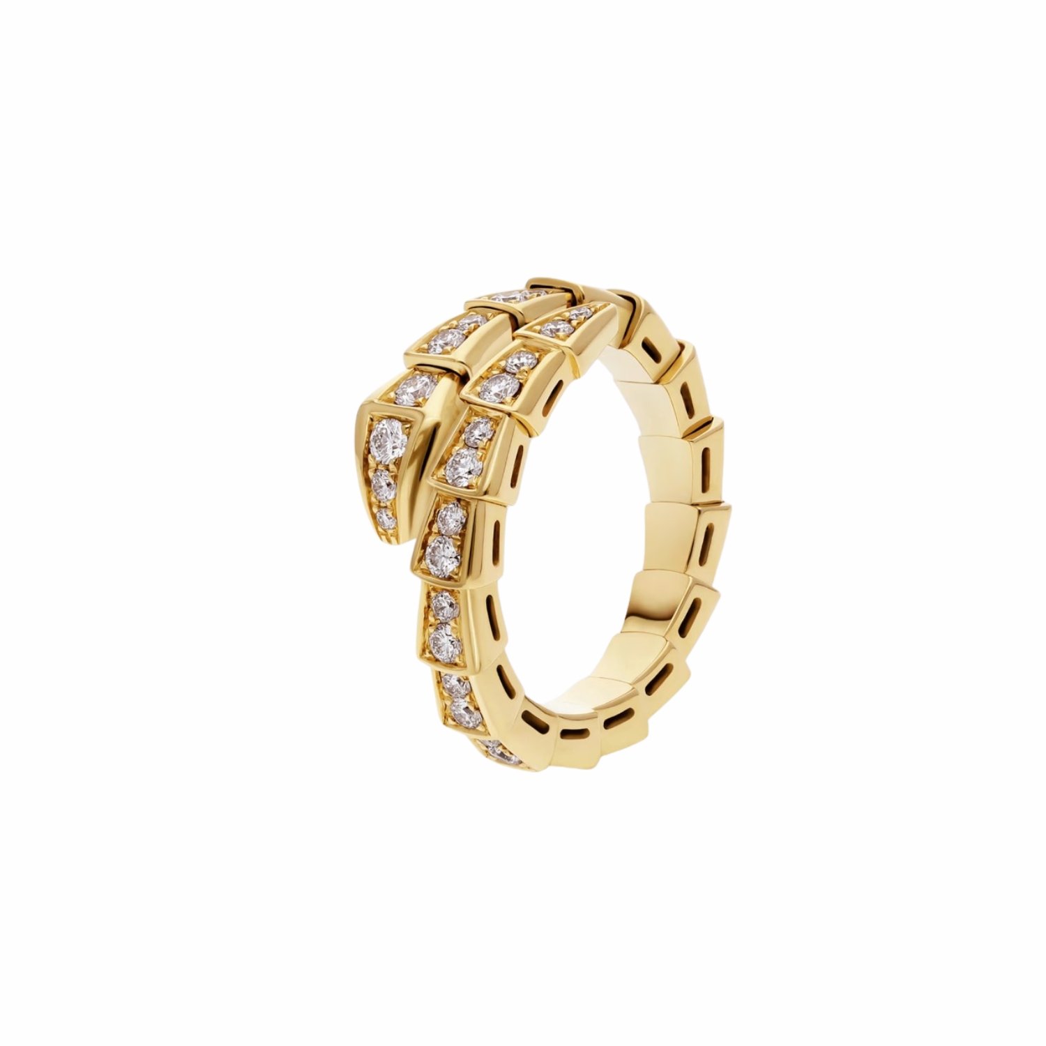Bv1g*ai Serpenti Viper Ring Yellow Gold For Women 357494