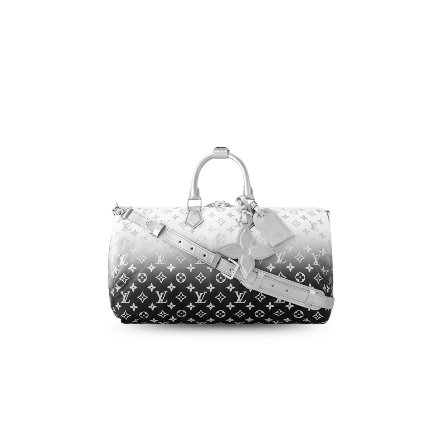 L0vis Vvtt0n Keepall Bandoulière 45 Frost Gradient Silver 17.7in/45cm M12067