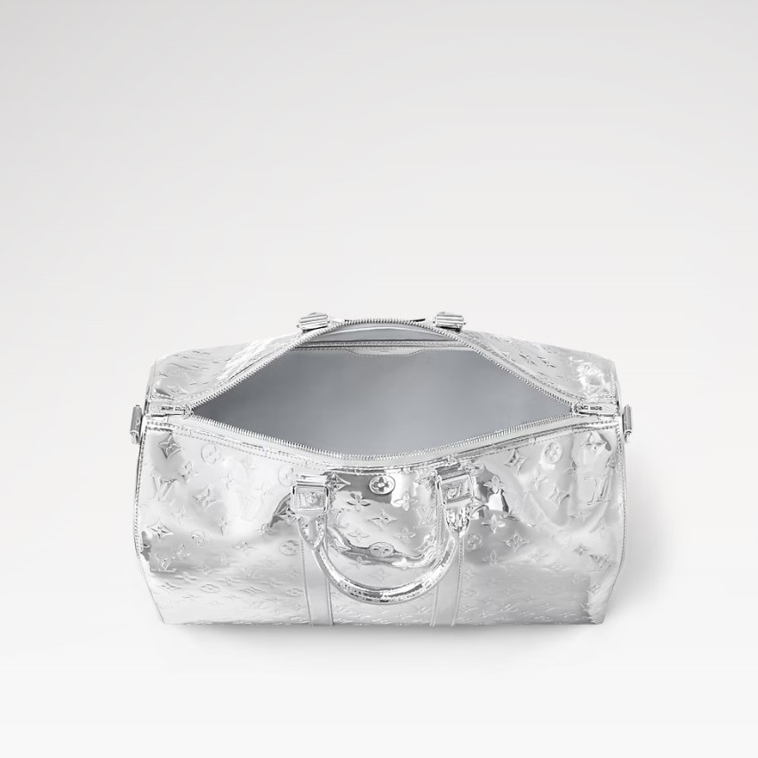 L0vis Vvtt0n Keepall Bandoulière 45 Silver 17.7in/45cm M12858