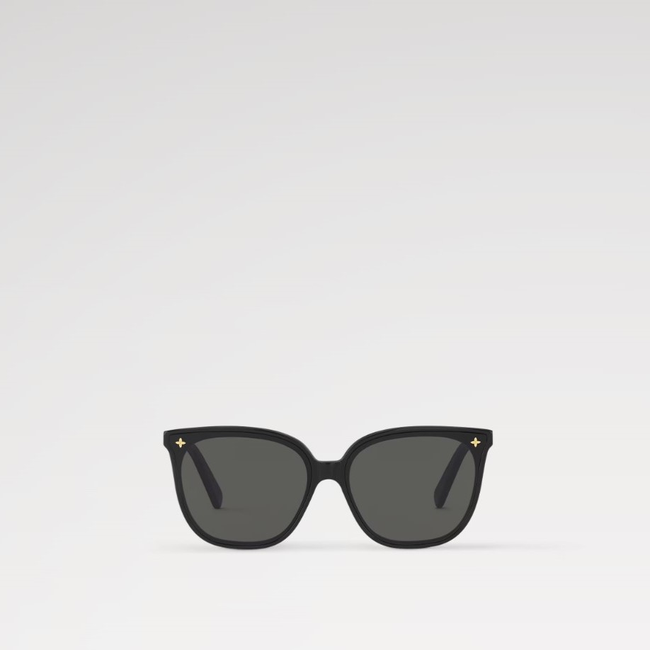 L0vis Vvtt0n Monogram Fame Large Square Sunglasses Black For Women Z2135U