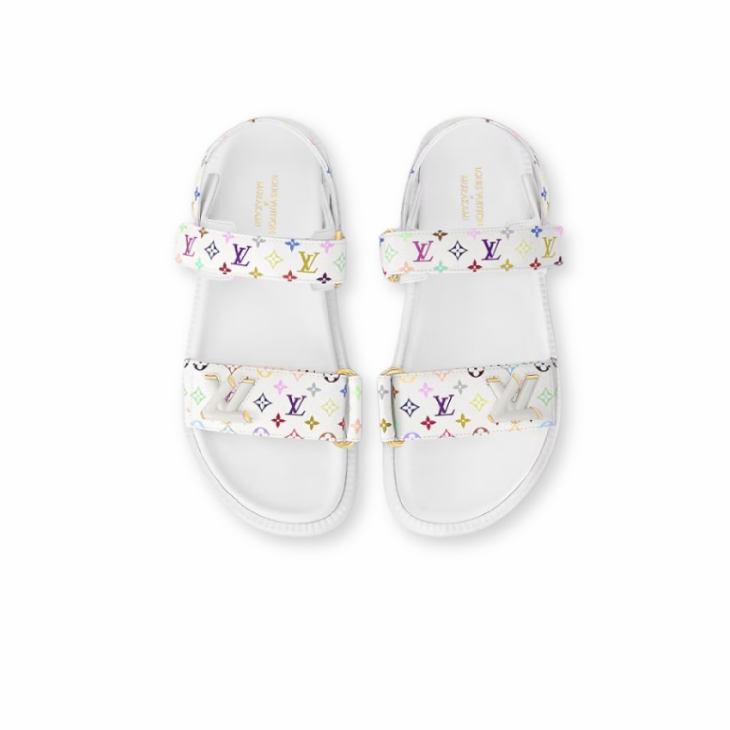 L0vis Vvtt0n LV x TM LV Sunset Flat Comfort Sandal White For Women 1AGXEQ