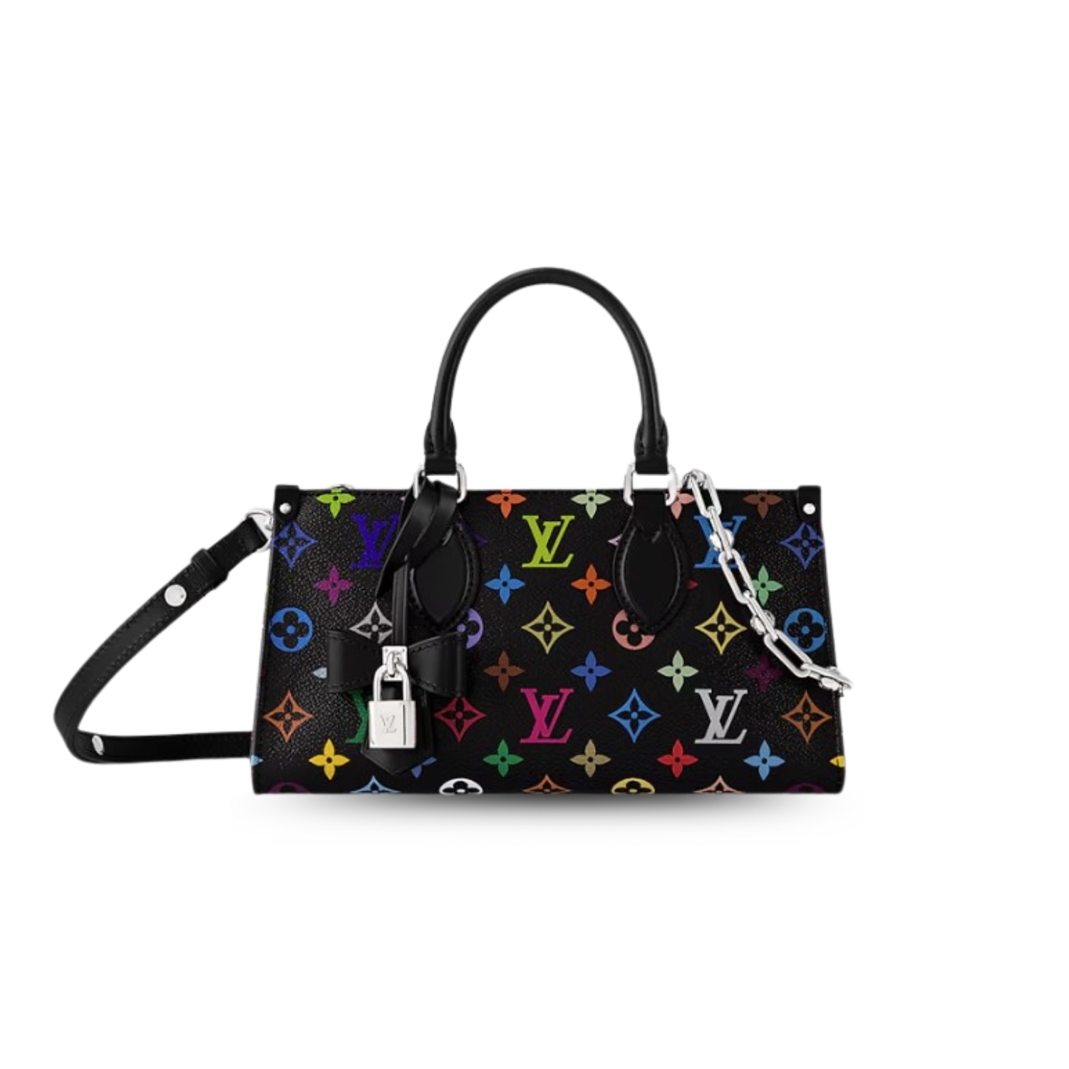 L0vis Vvtt0n LV x TM OnTheGo East West Chain Handbag Multicolore Black For Women 9.8in/25cm M13260