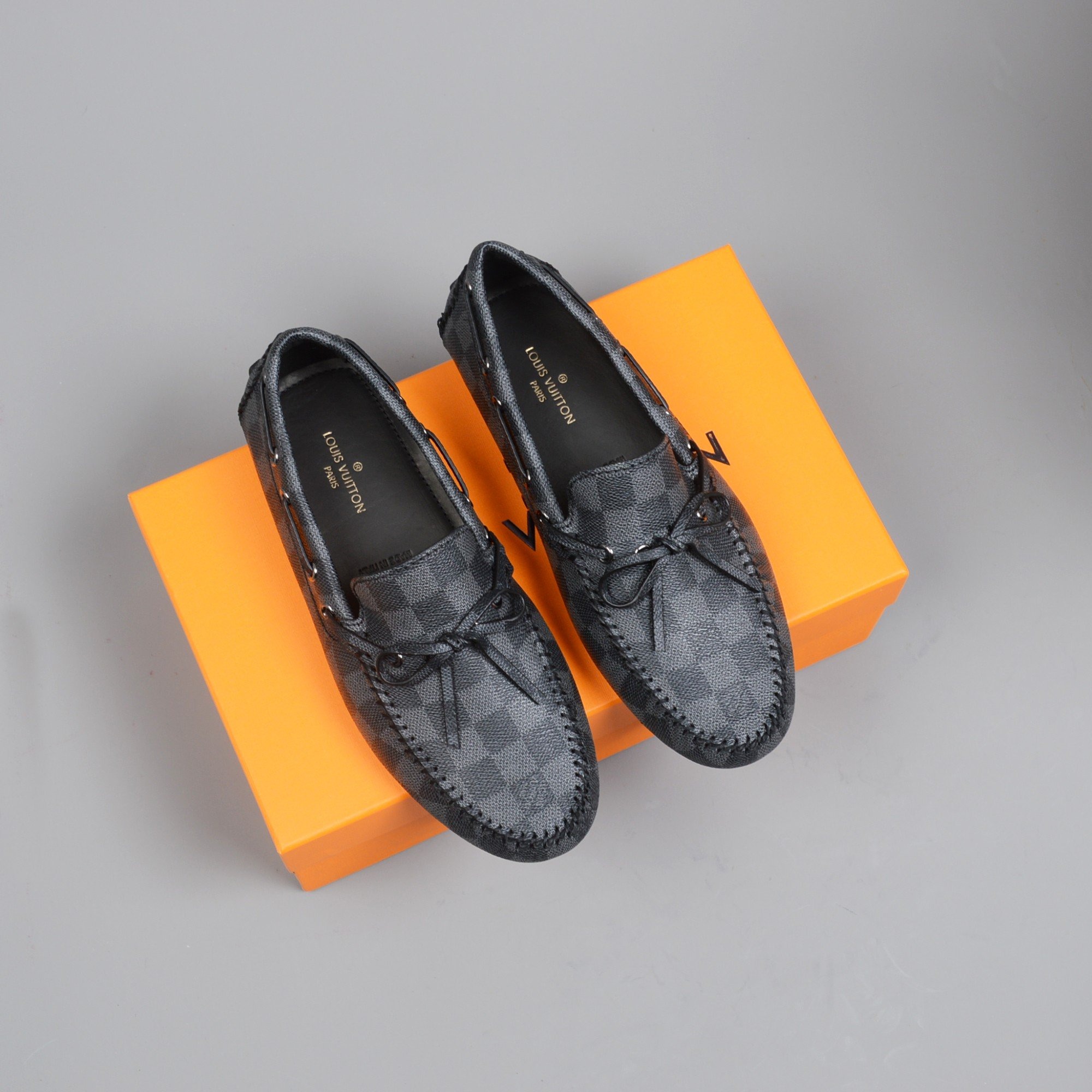 L0vis Vvtt0n Driver Moccasin Black Virgil Abloh For Men LV