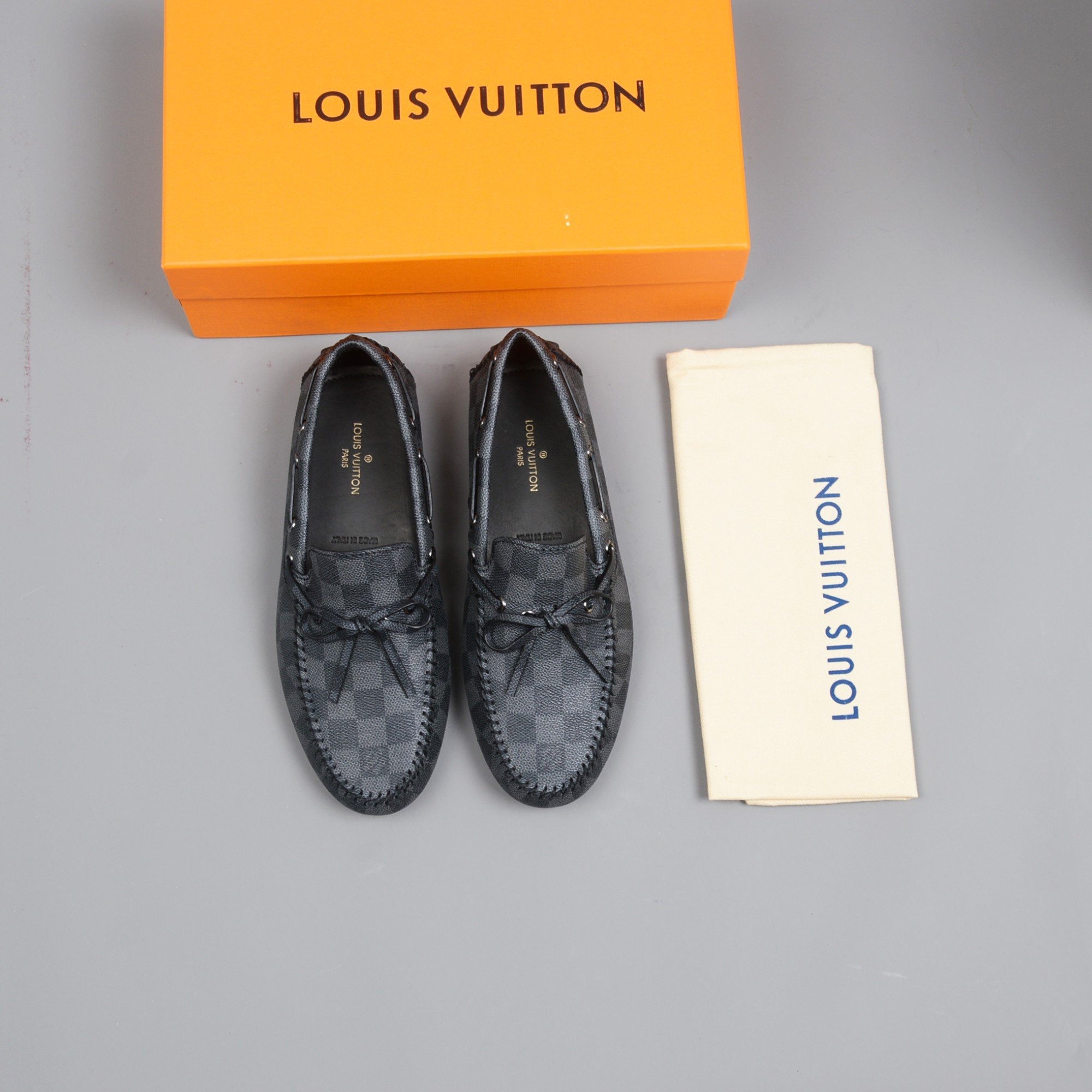 L0vis Vvtt0n Driver Moccasin Black Virgil Abloh For Men LV