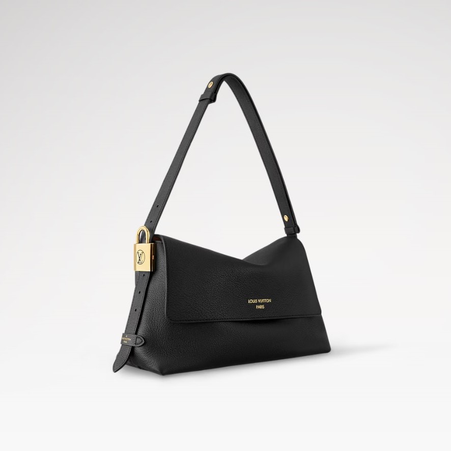 L0vis Vvtt0n Low Key Messenger Black For Women 11.8in/30cm M13148