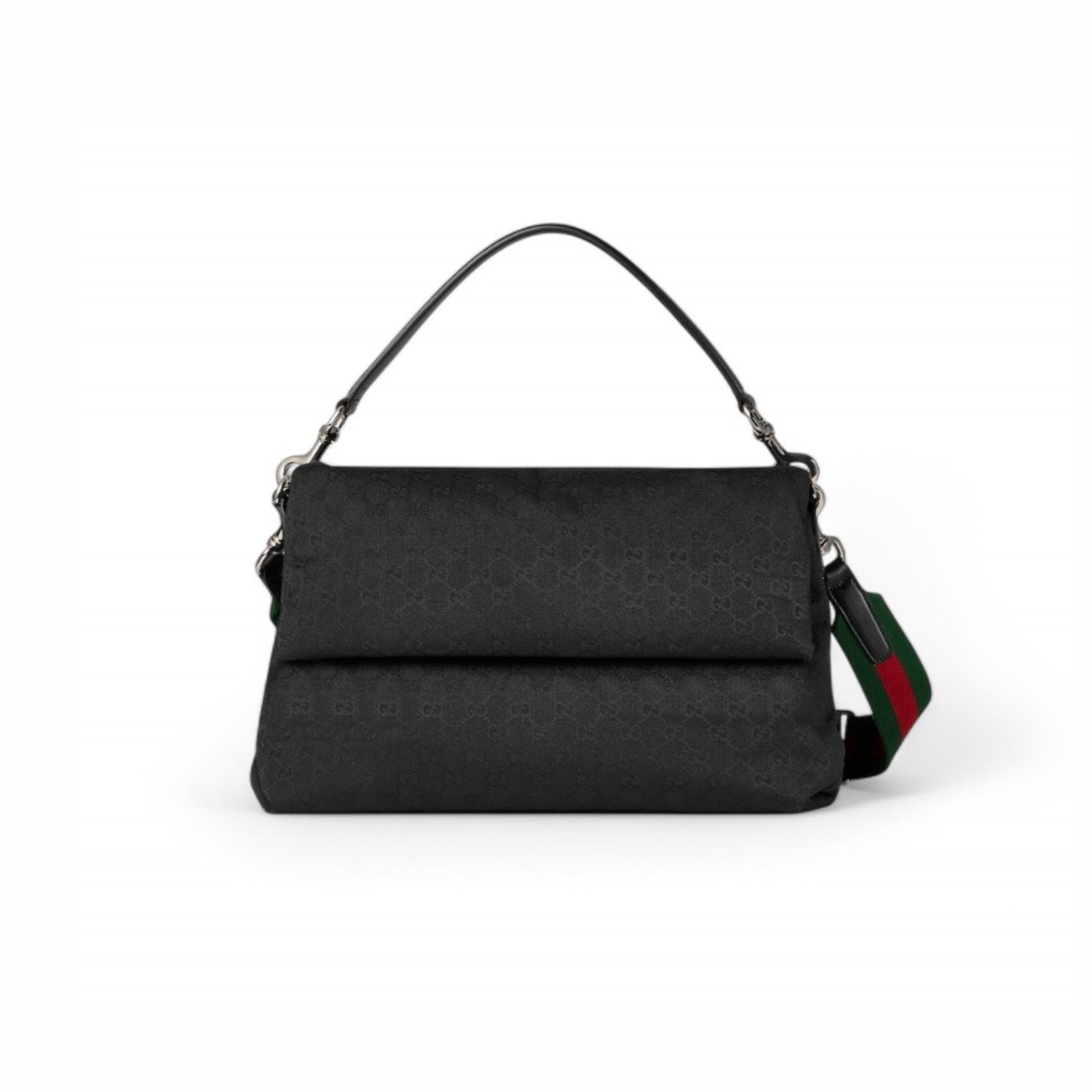 Gvc*1 Medium GG Crossbody Bag With Web Black For Men 14.2in/36cm 821616 FAEHA 1042