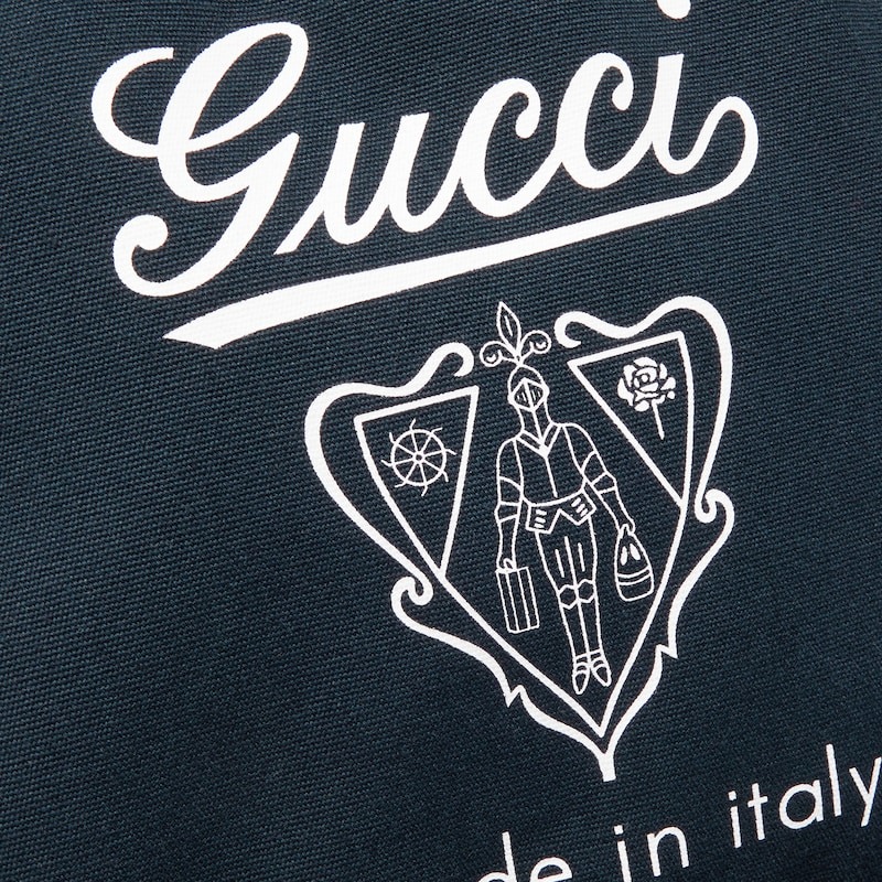 Gvc*1 Medium Printed Canvas Backpack Dark Blue For Men 16.5in/42cm 821643 FAD79 4045