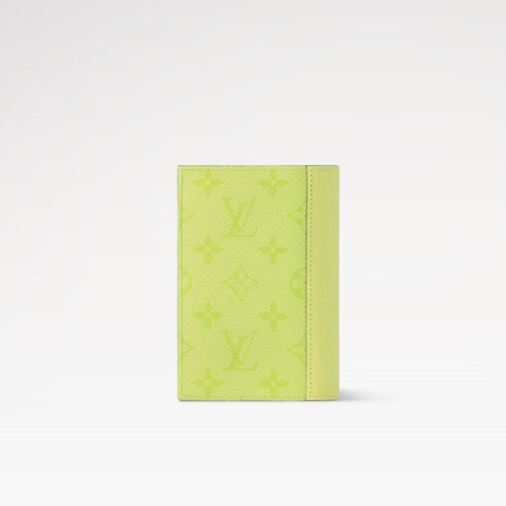 L0vis Vvtt0n Passport Cover Lemon Yellow For Men 5.5in/14cm M14115