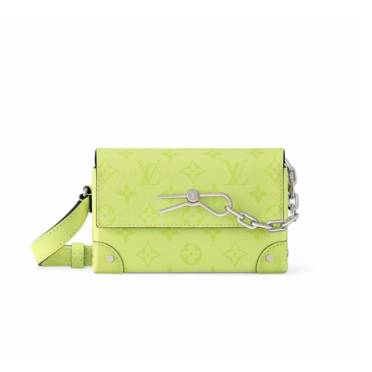 L0vis Vvtt0n Steamer Wearable Wallet Lemon Yellow For Men 7.1in/18cm M14117