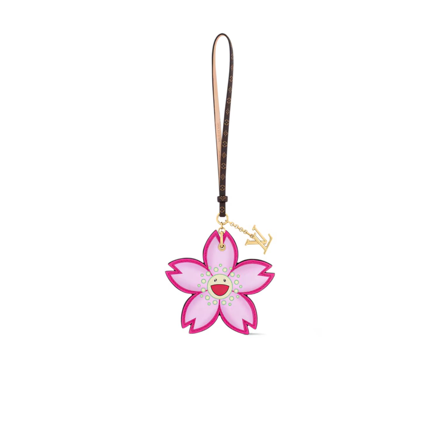 L0vis Vvtt0n LV x TM Cherry Blossom Bag Charm Pink 27cm/11in For Women – M02475