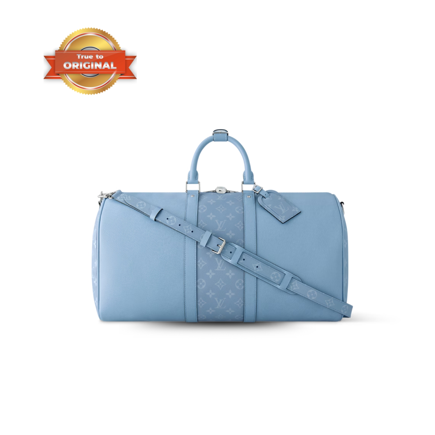 [True-to-ORIGINAL] L0vis Vvtt0n Keepall Bandoulière 50 Sky Blue 19.7in/50cm M14122