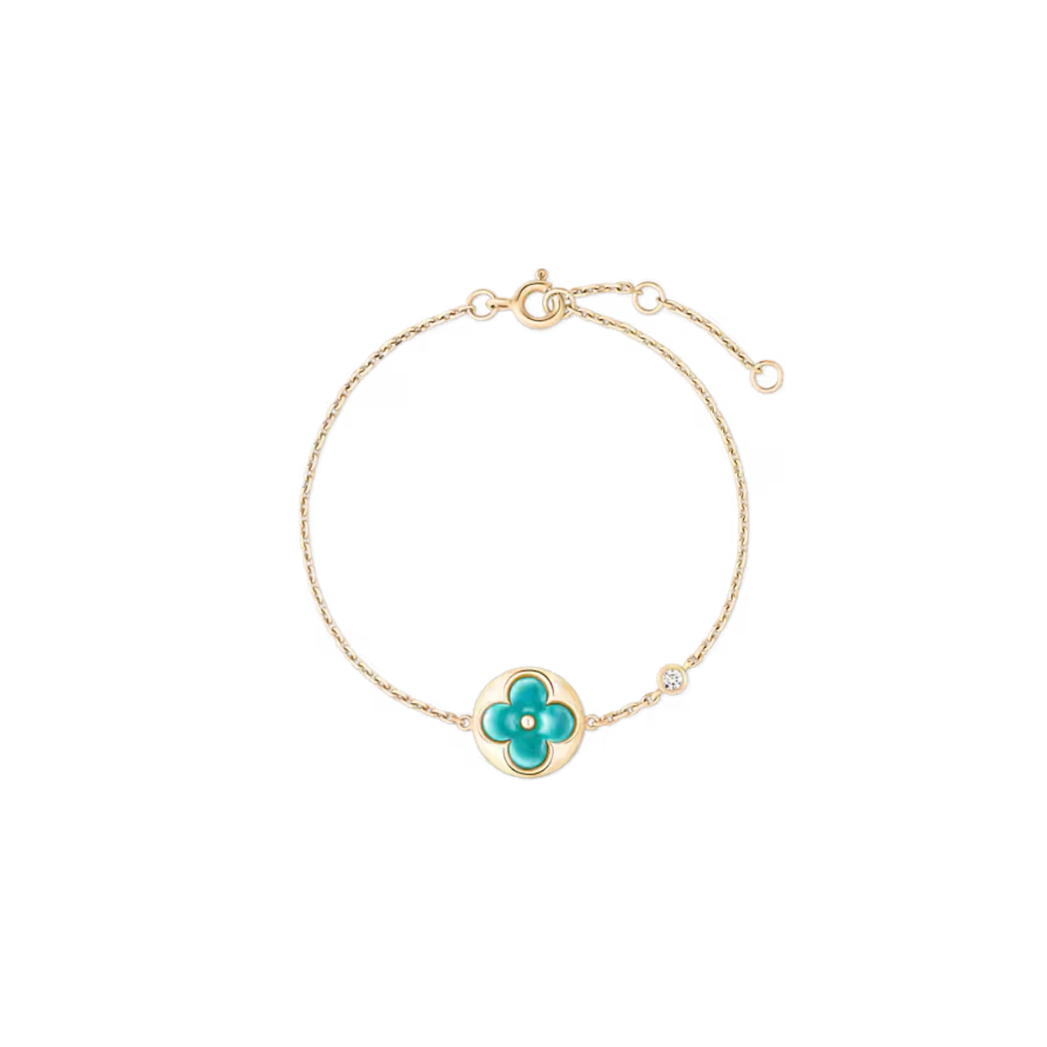 L0vis Vvtt0n Color Blossom BB Sun Bracelet Gold-Toned For Women QA5119