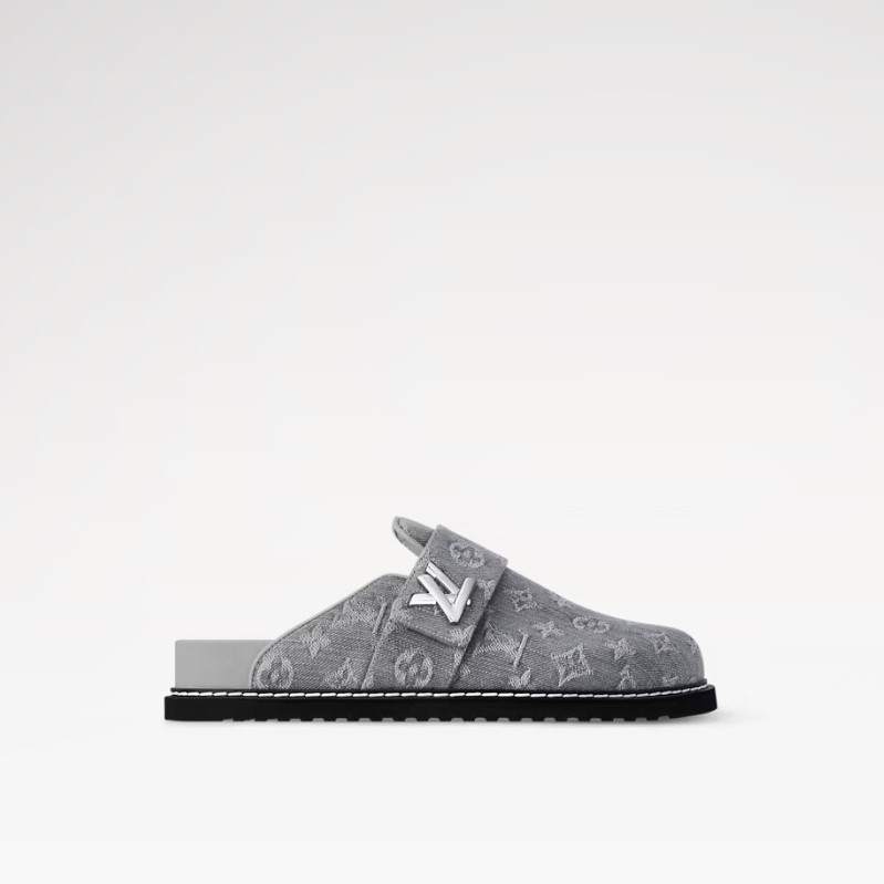 L0vis Vvtt0n LV Cosy Comfort Mule Gray For Women 1AGVP3