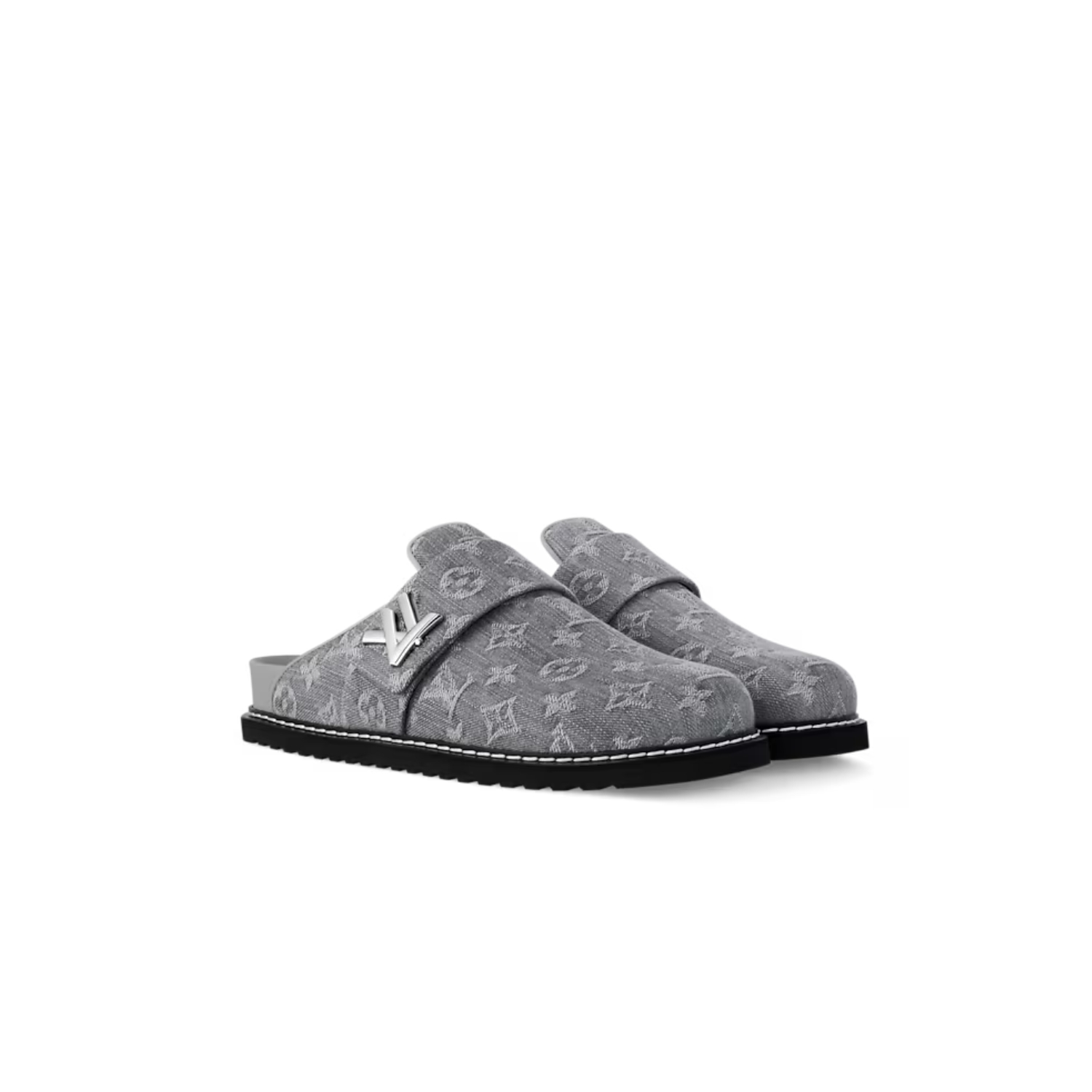 L0vis Vvtt0n LV Cosy Comfort Mule Gray For Women 1AGVP3