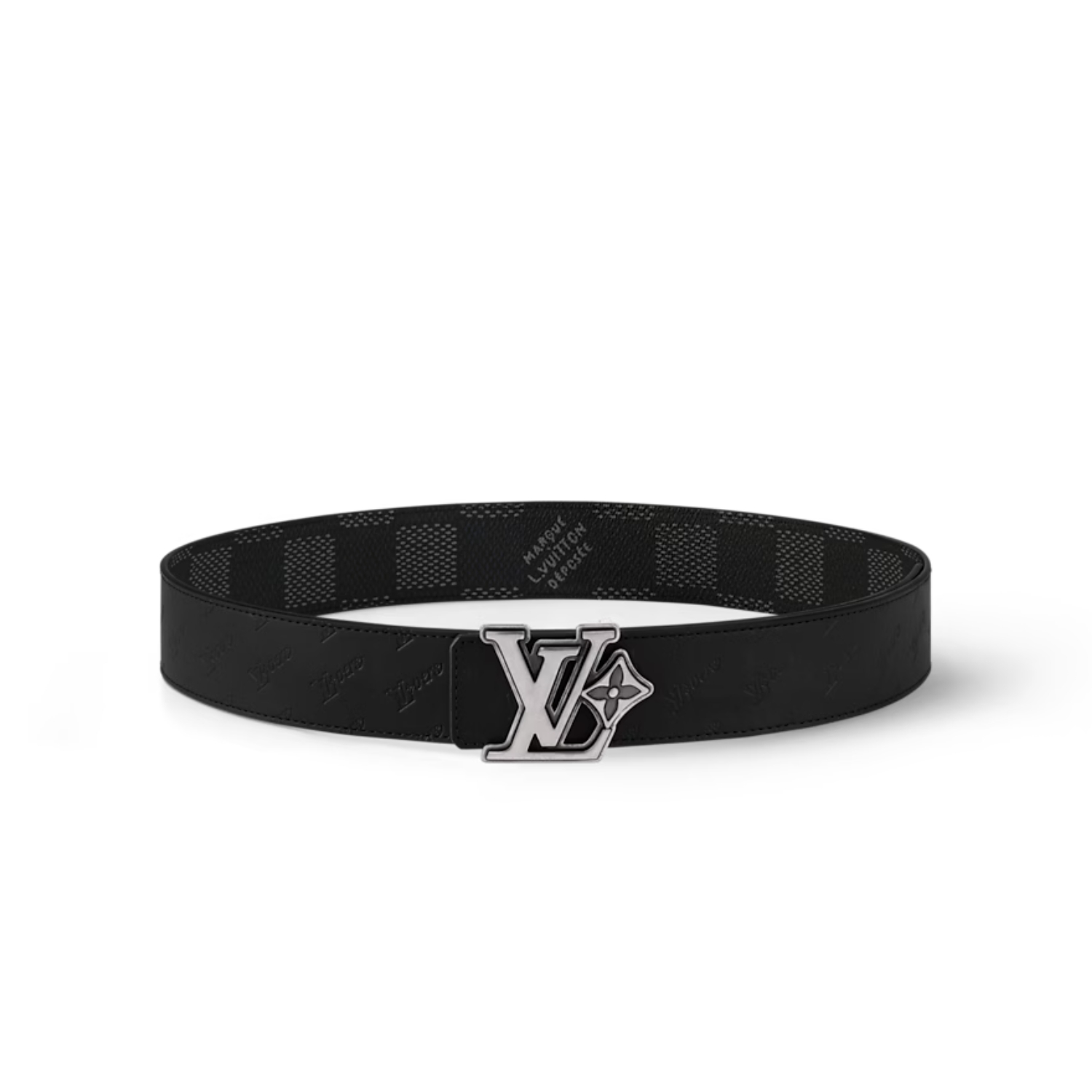 L0vis Vvtt0n LV Flower 40mm Reversible Belt Black For Men M4253V