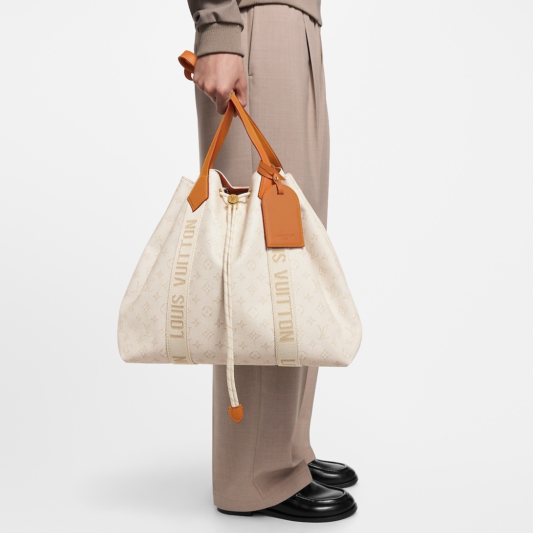 L0vis Vvtt0n Marina Tote Bag Off-White For Men 49cm/19in – M14652