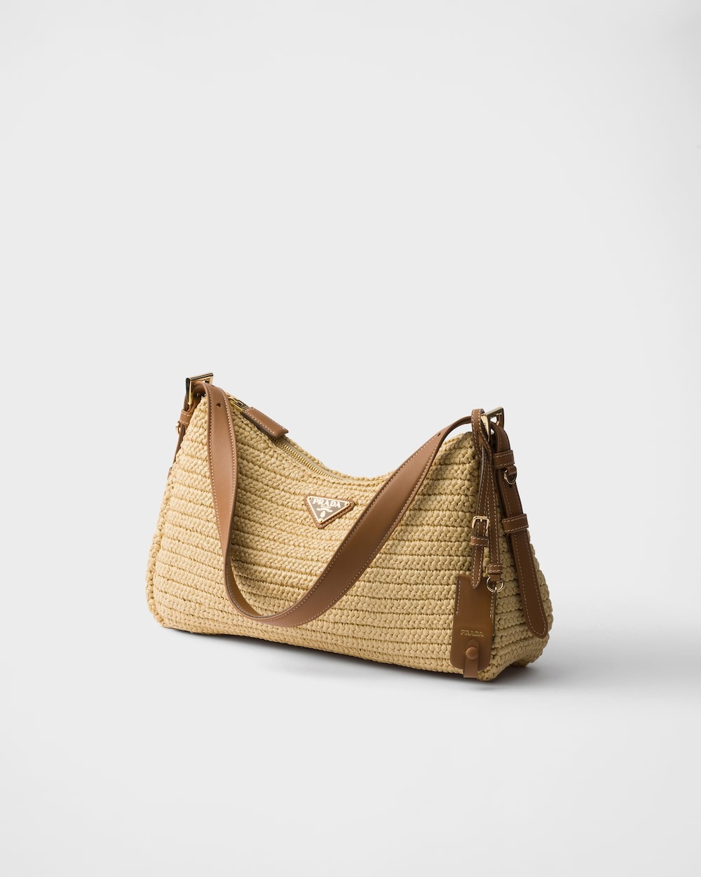 Pra*a Small Aimée Large Bag Natural For Women 34cm/13in – 1BC247_2MG3_F0018_V_OOO