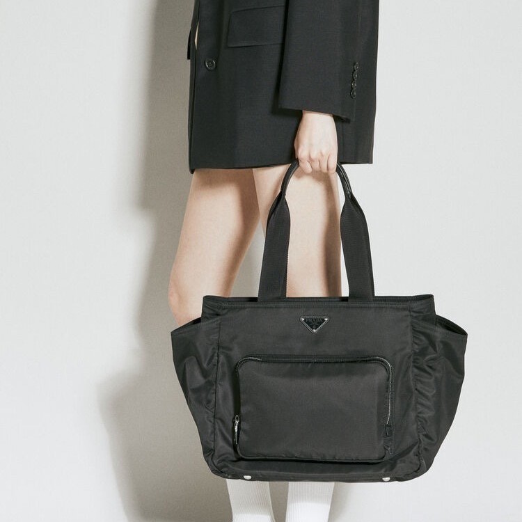 Pra*a Re-Nylon Baby Bag For Women 14.2in/36cm 1BG102_RV44_F0002_V_OOO