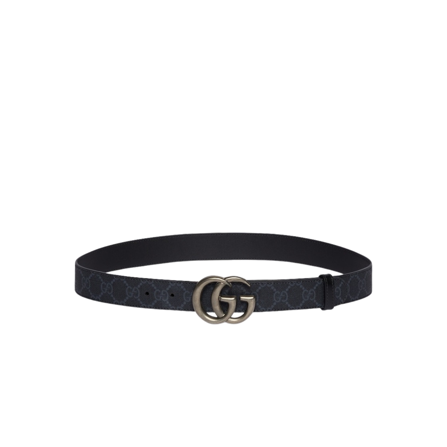 Gvc*1 GG Marmont Thin Belt 25mm Black For Men 414516 92TIT 1000