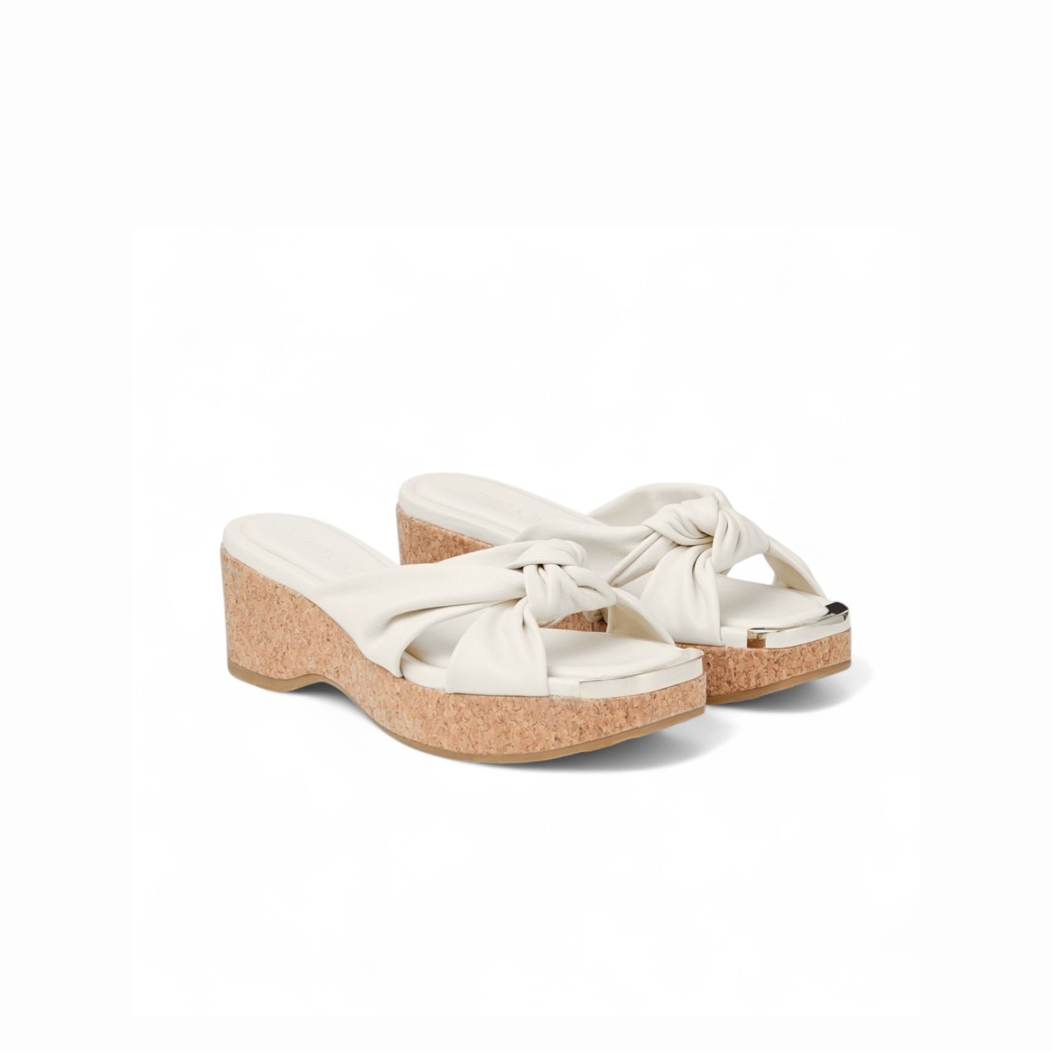 J1m*y Ch00 Avenue Wedge 50 Latte For Women AVENUEWEDGE50NAP