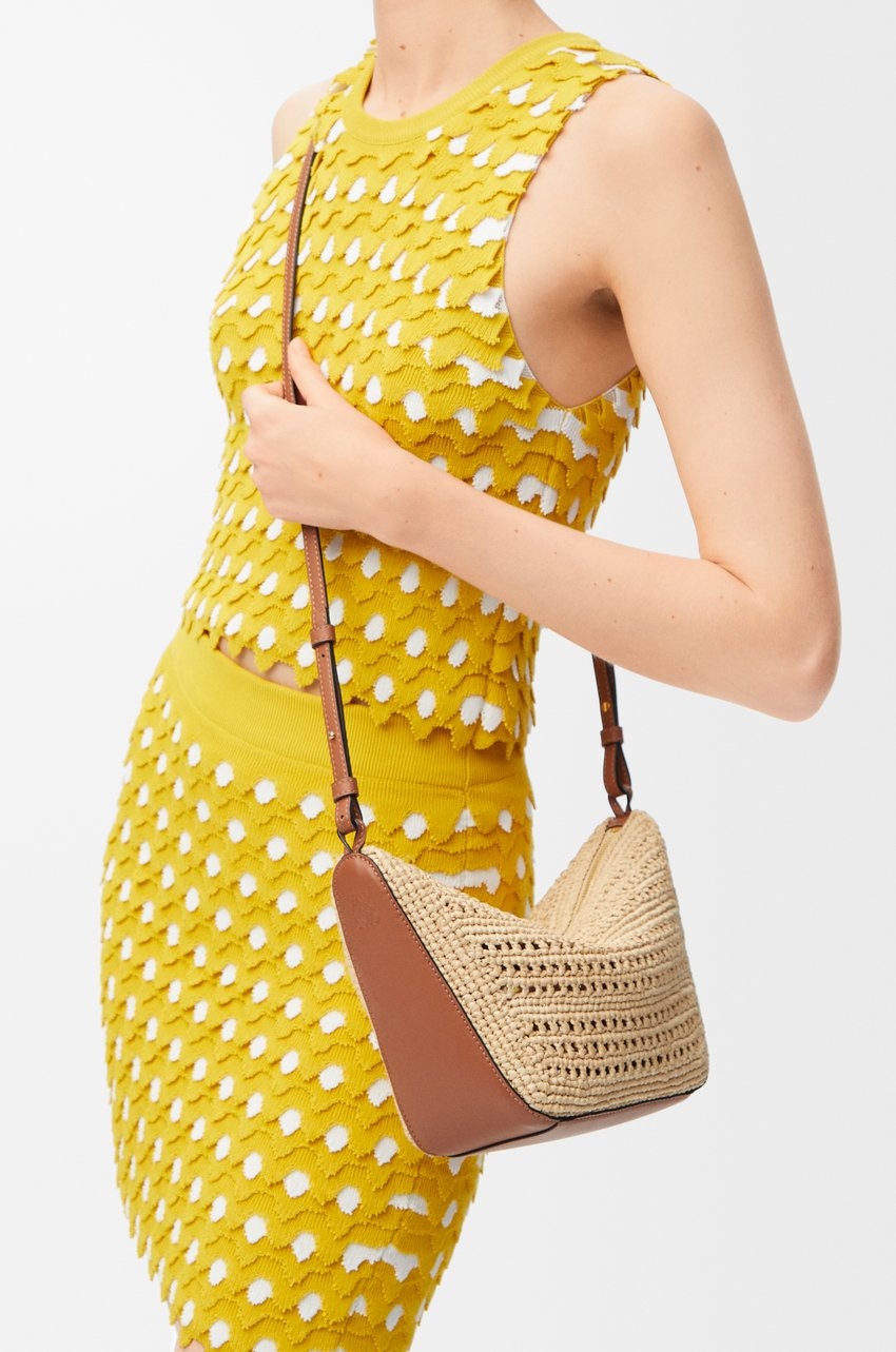 L0ew* Mini Hammock Hobo Raffia Natural For Women 17cm/6.7in – A538G13X09