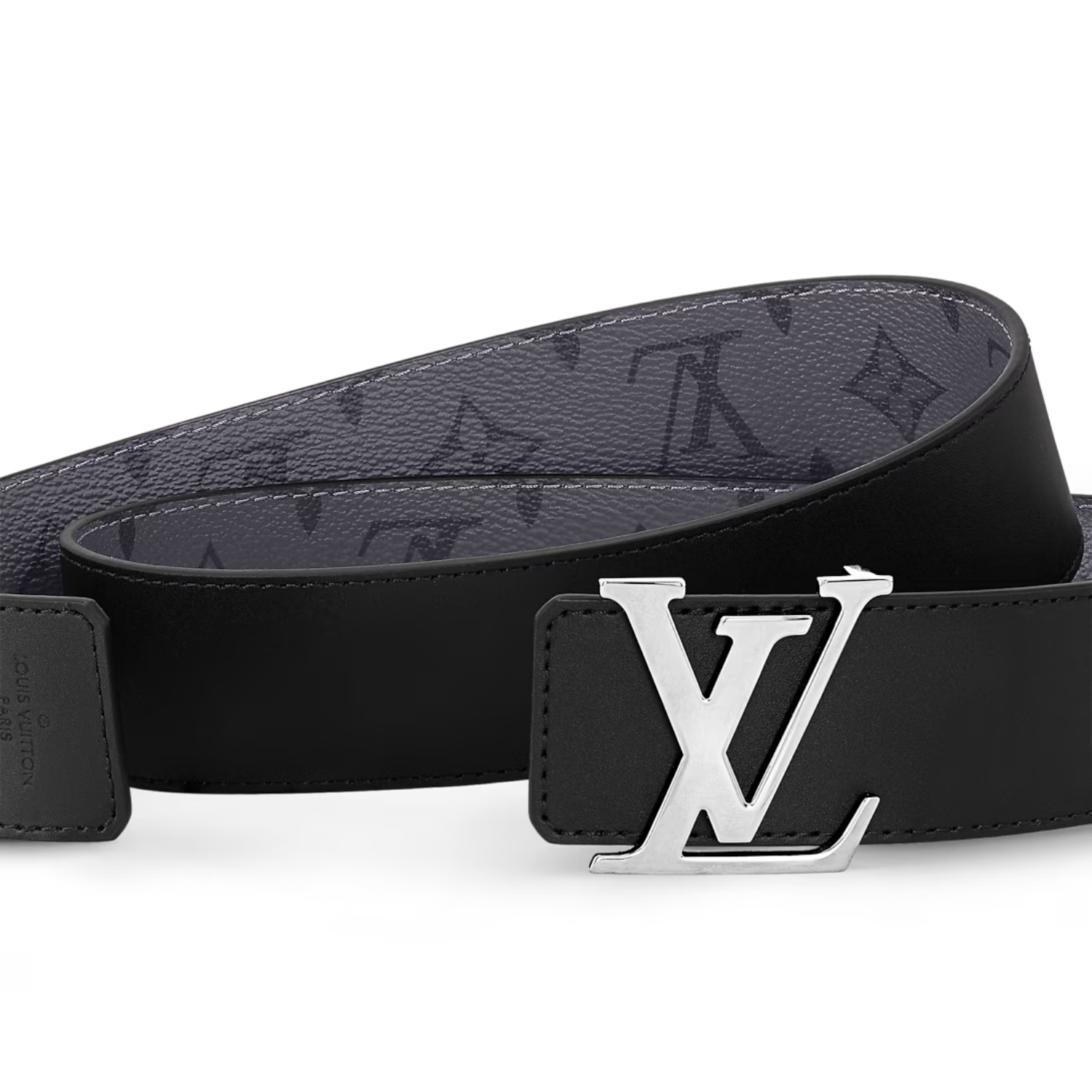 L0vis Vvtt0n LV Initiales 40mm Reversible Belt Monogram Eclipse For Men M0285T