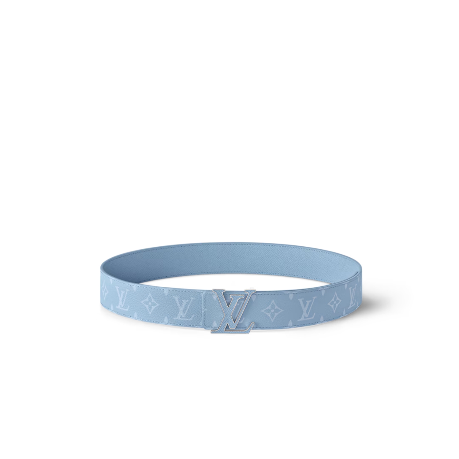 L0vis Vvtt0n LV Initiales 40mm Reversible Belt Sky Blue For Men M8965U