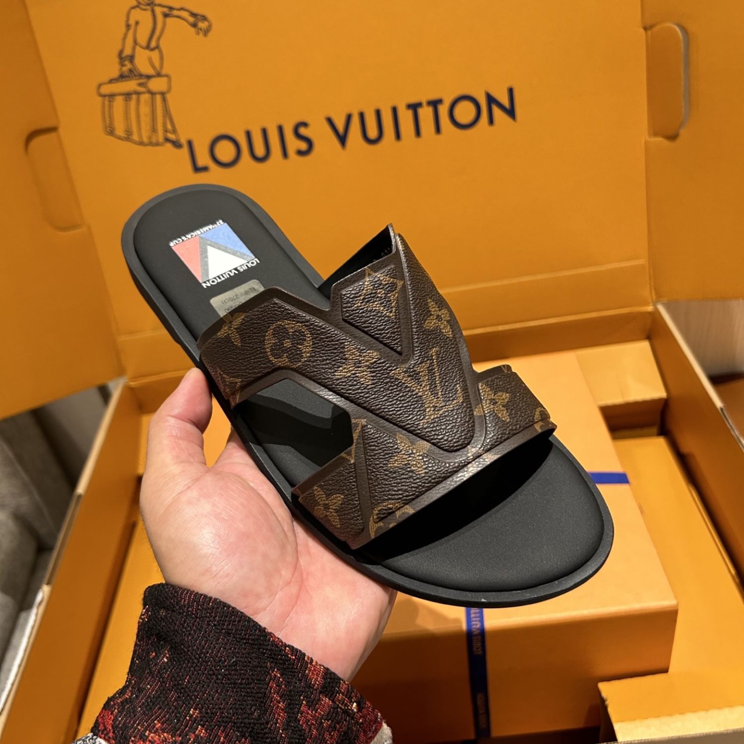 L0vis Vvtt0n Oasis Mule Monogram Ebene For Men