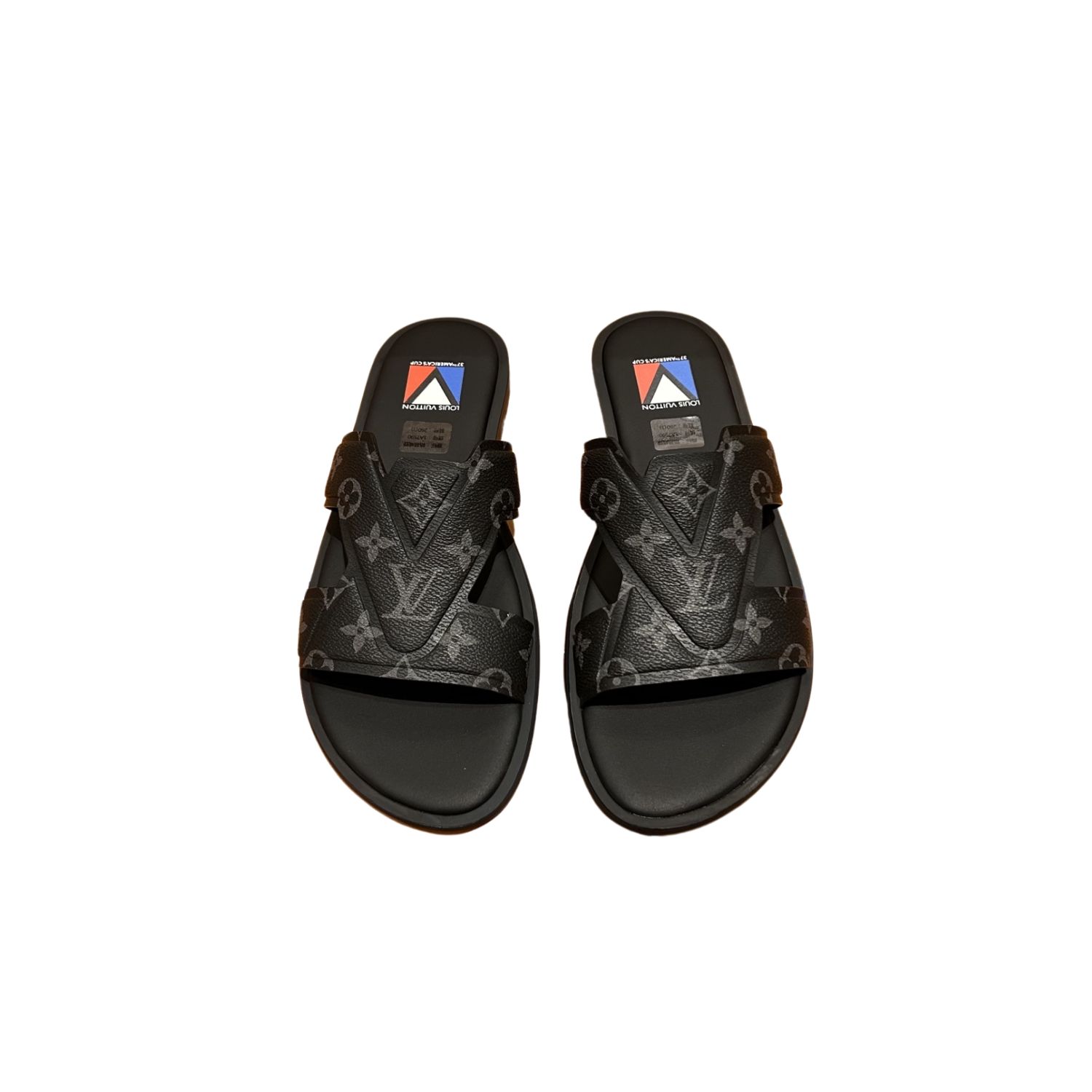 L0vis Vvtt0n Oasis Mule Monogram Black For Men