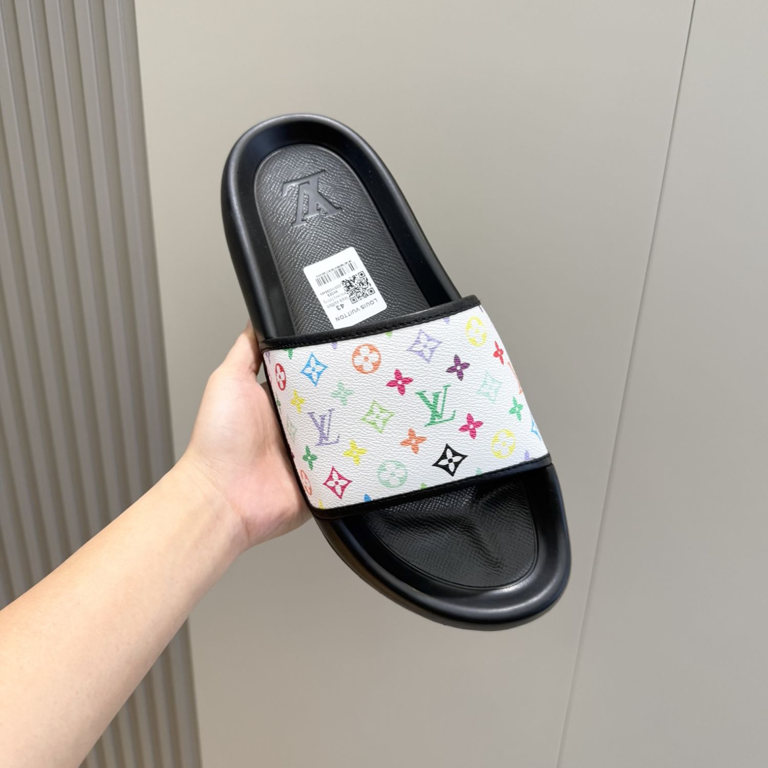 L0vis Vvtt0n Waterfront Mule White Multicolored For Men