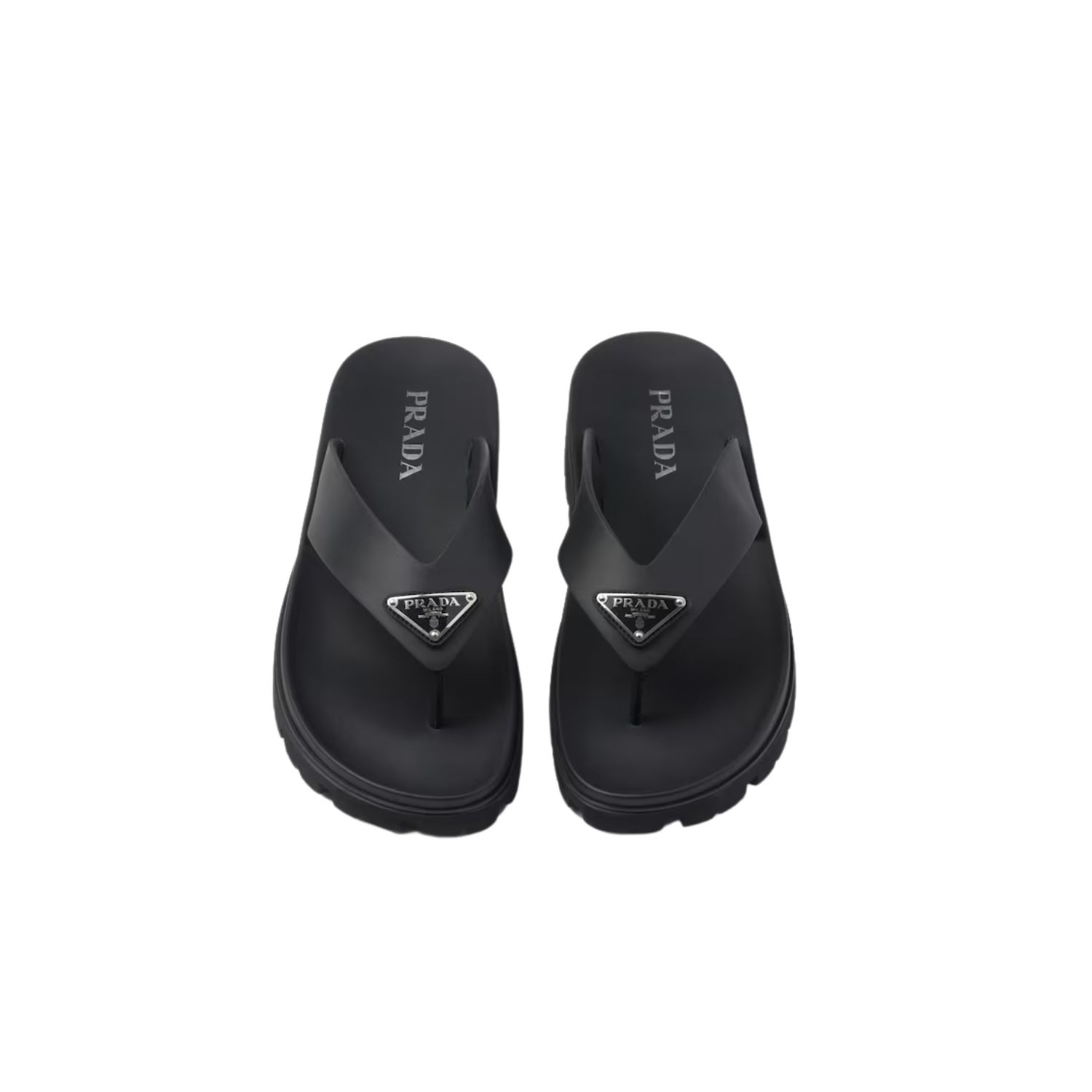 Pra*a Rubber Thong Sandal Black For Men – 2Y3130_3LKK_F0002_F_G000