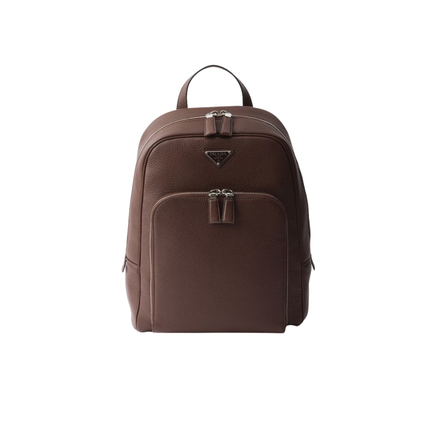 Pra*a Leather Backpack Bag Sienna For Men 16in/40.5cm – 2VZ102_2BBE_F0038_V_DOO