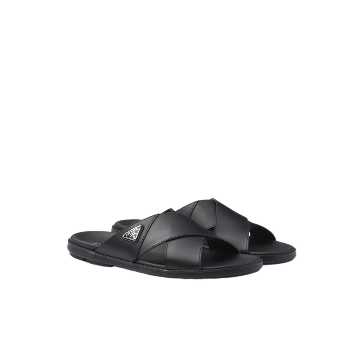 Pra*a Crisscross Slides Black For Men – 2X3111_3LEM_F0002_F_G000