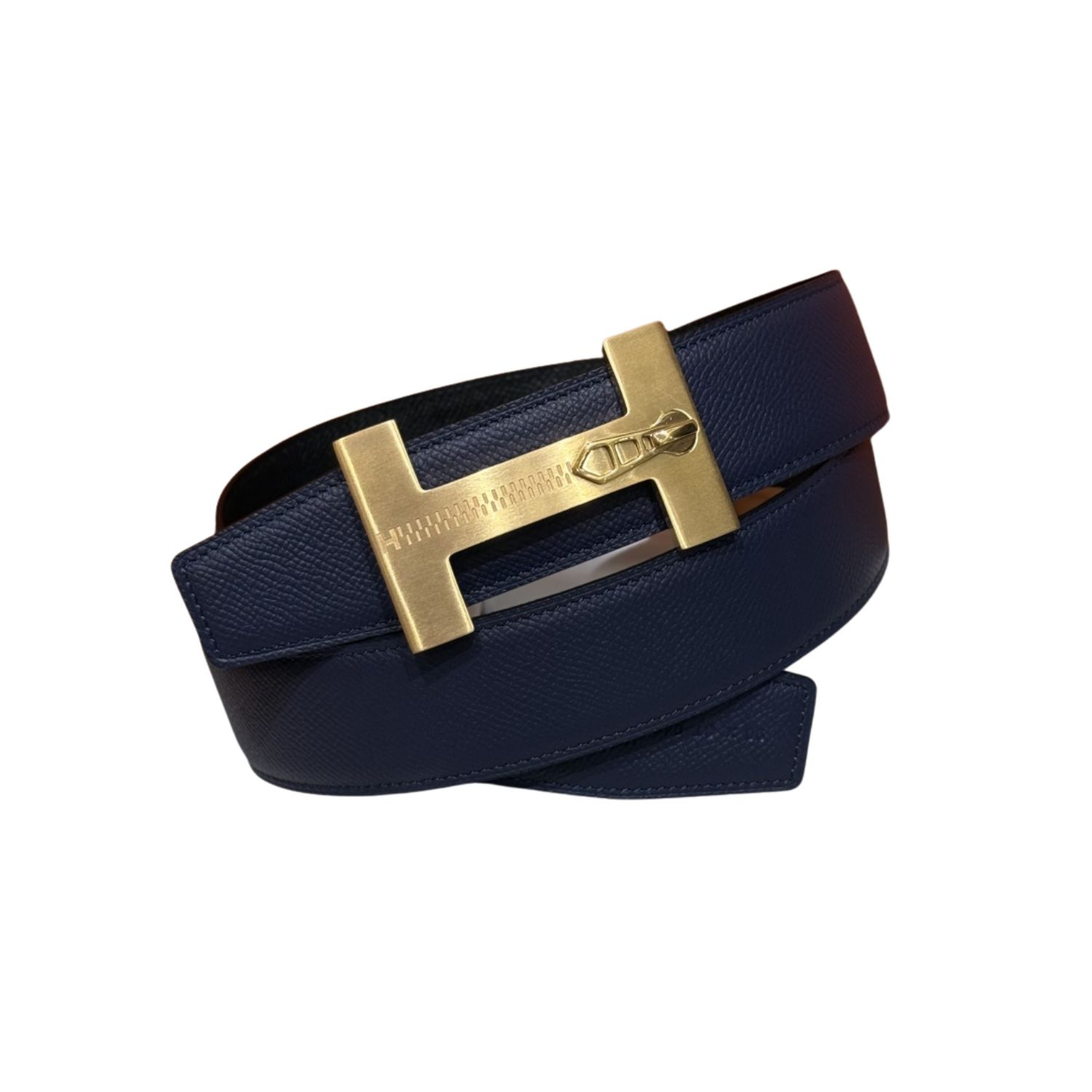 H**me5 “H-Zip” 38mm Reversible Belt Navy Blue & Black