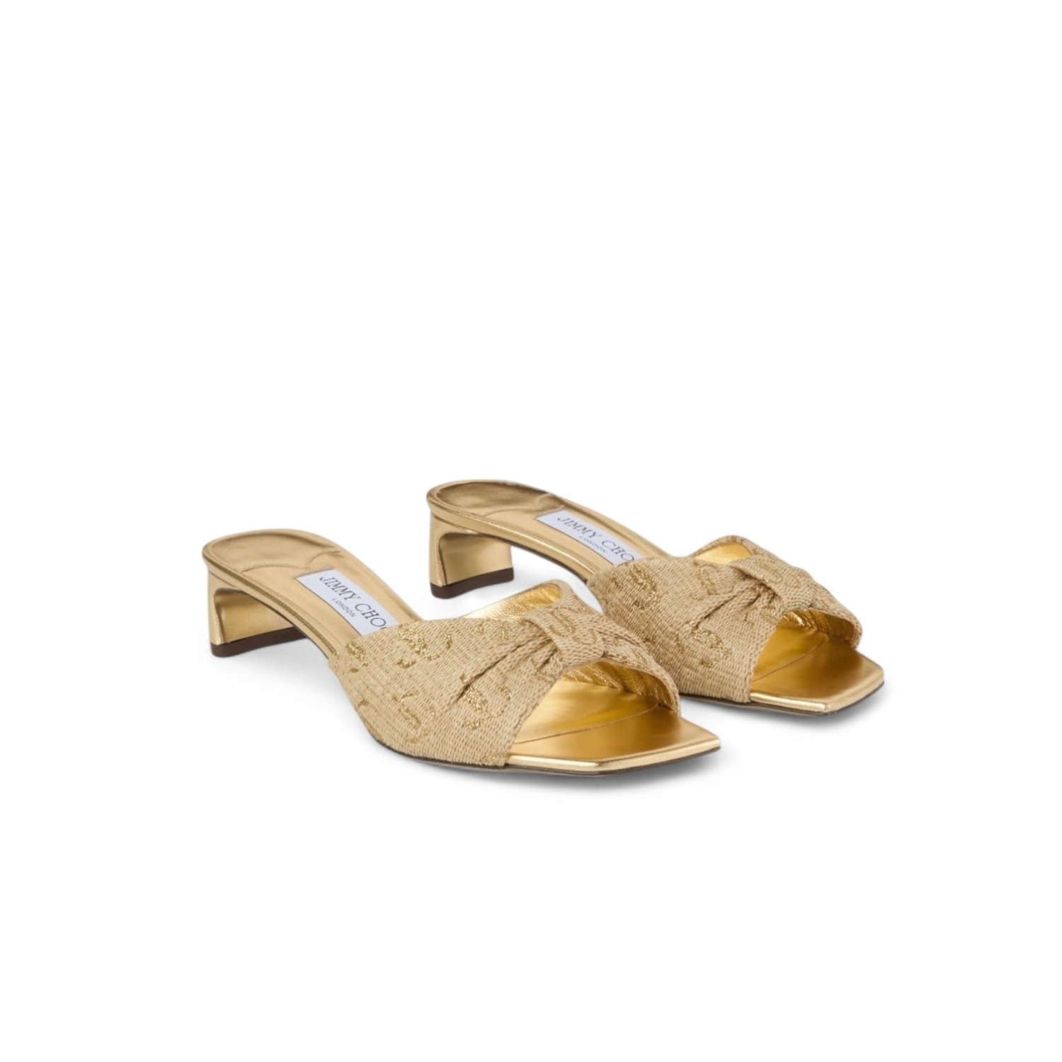 J1m*y Ch00 Annika Mule 35 Gold For Women ANNIKAMULE35GUH