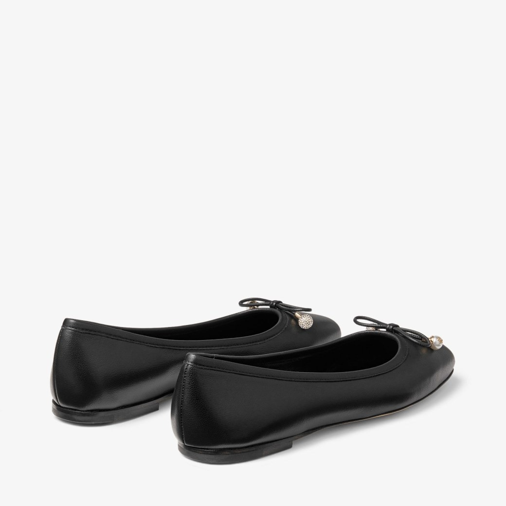 J1m*y Ch00 Elme Flat Black For Women ELMEFLATNAP