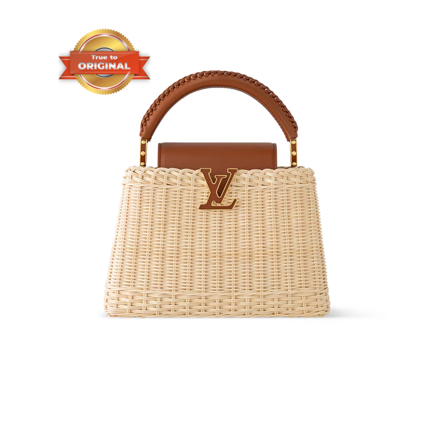 [True-to-ORIGINAL] L0vis Vvtt0n Capucines BB Tan For Women 10.6in/27cm M26025