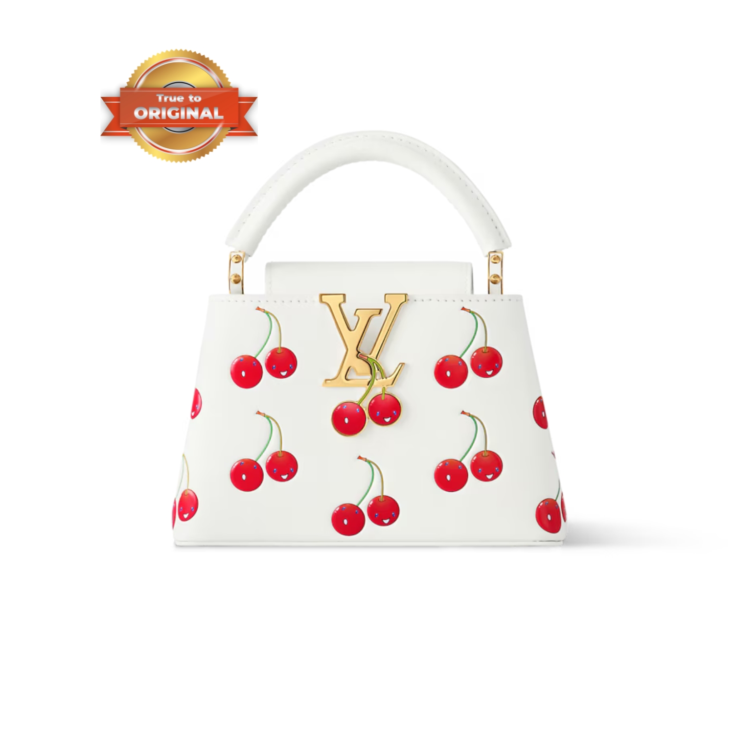 [True-to-ORIGINAL] L0vis Vvtt0n LV x TM Capucines Mini White For Women 8.3in/21cm M13251