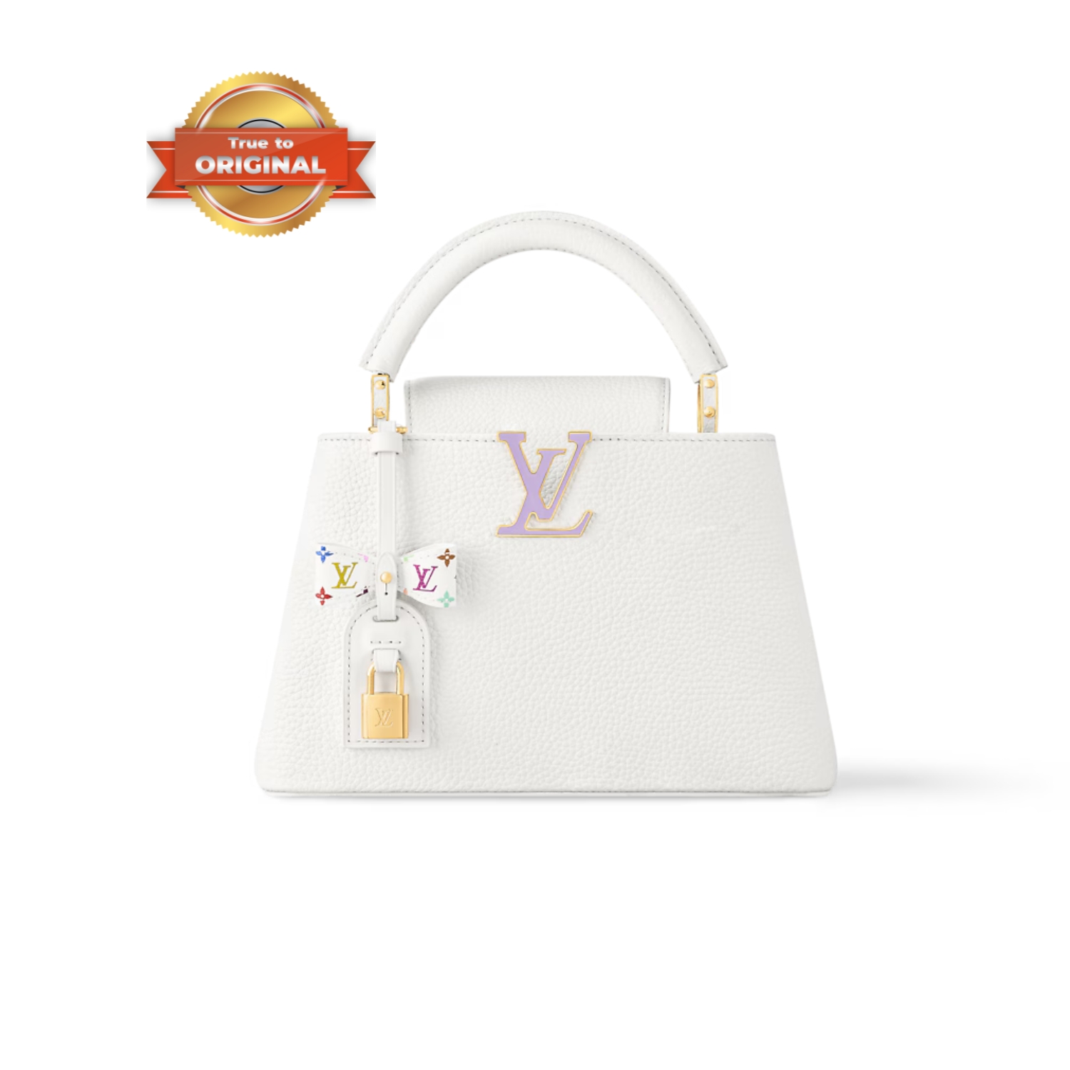 [True-to-ORIGINAL] L0vis Vvtt0n LV x TM Capucines BB White For Women 10.6in/27cm M13253