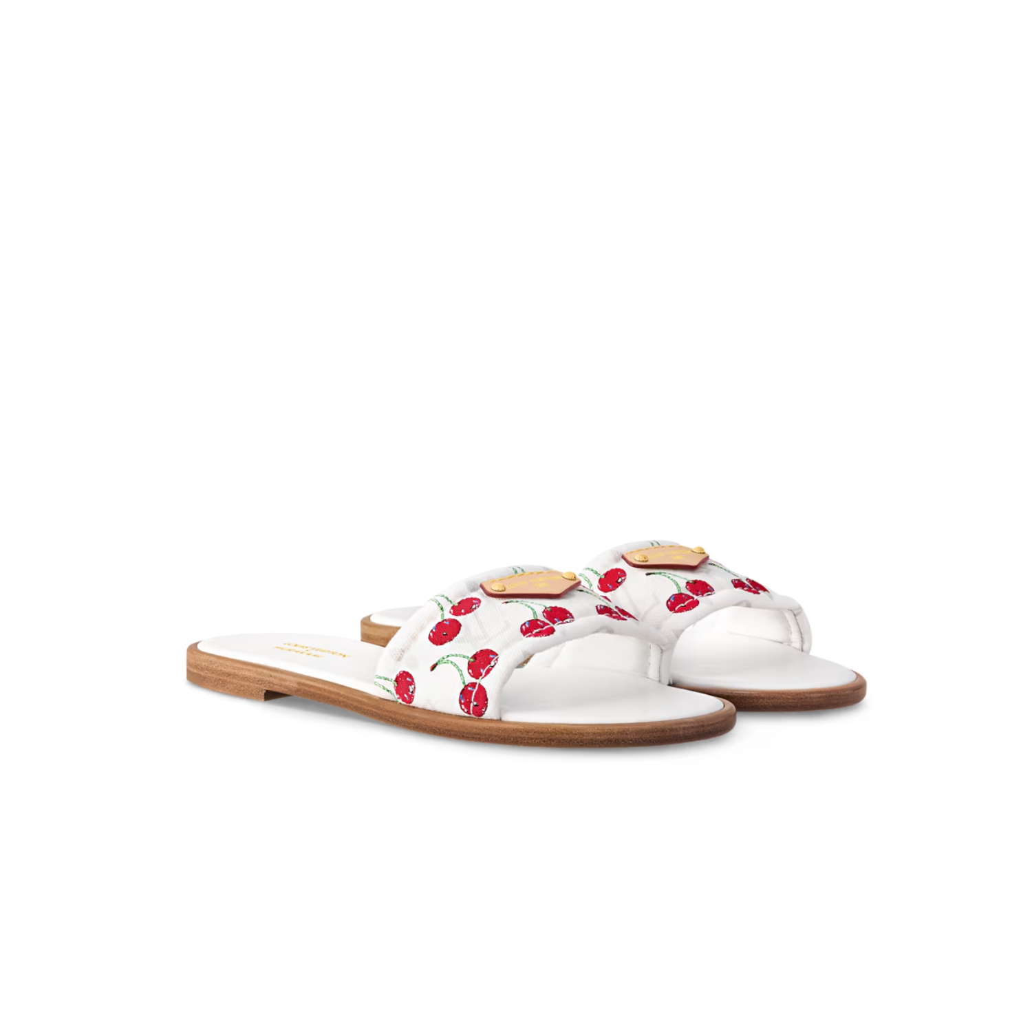 L0vis Vvtt0n LV x TM Lily Flat Mule White For Women 1AHM34
