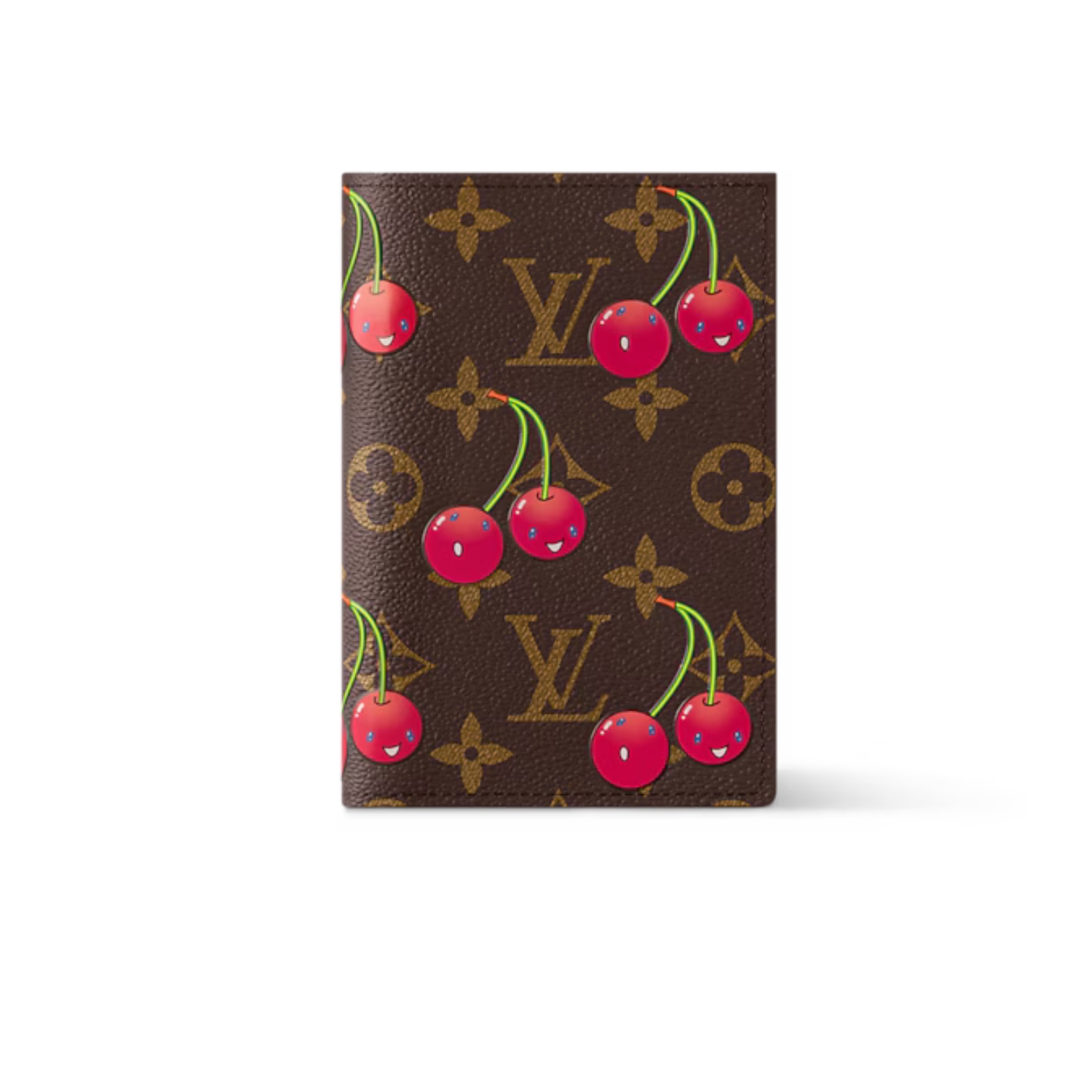 L0vis Vvtt0n LV x TM Passport Cover Monogram Cherry 5.5in/14cm M13424