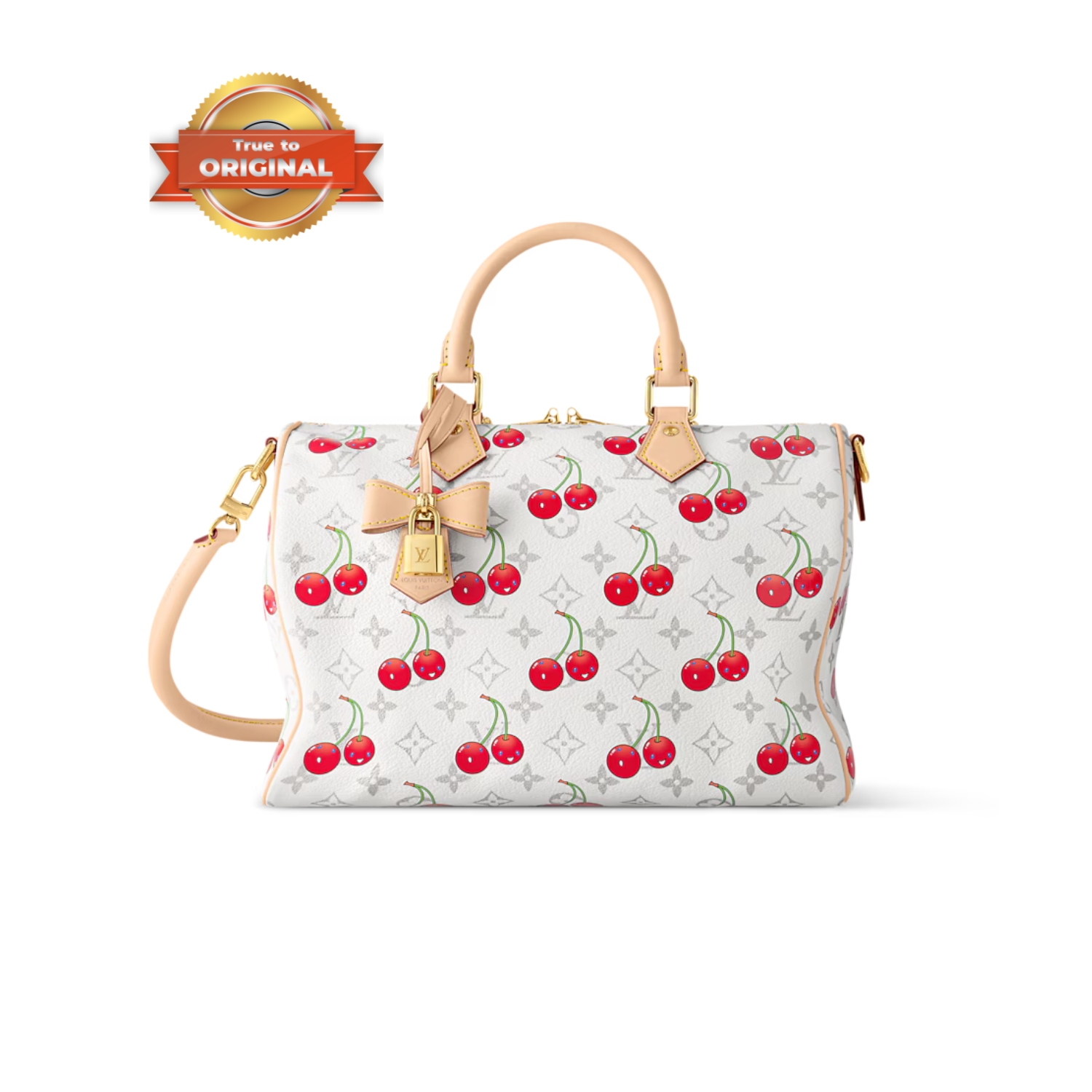 [True-to-ORIGINAL] L0vis Vvtt0n LV x TM Speedy Soft Bandoulière 30 White For Women 11.8in/30cm M14238