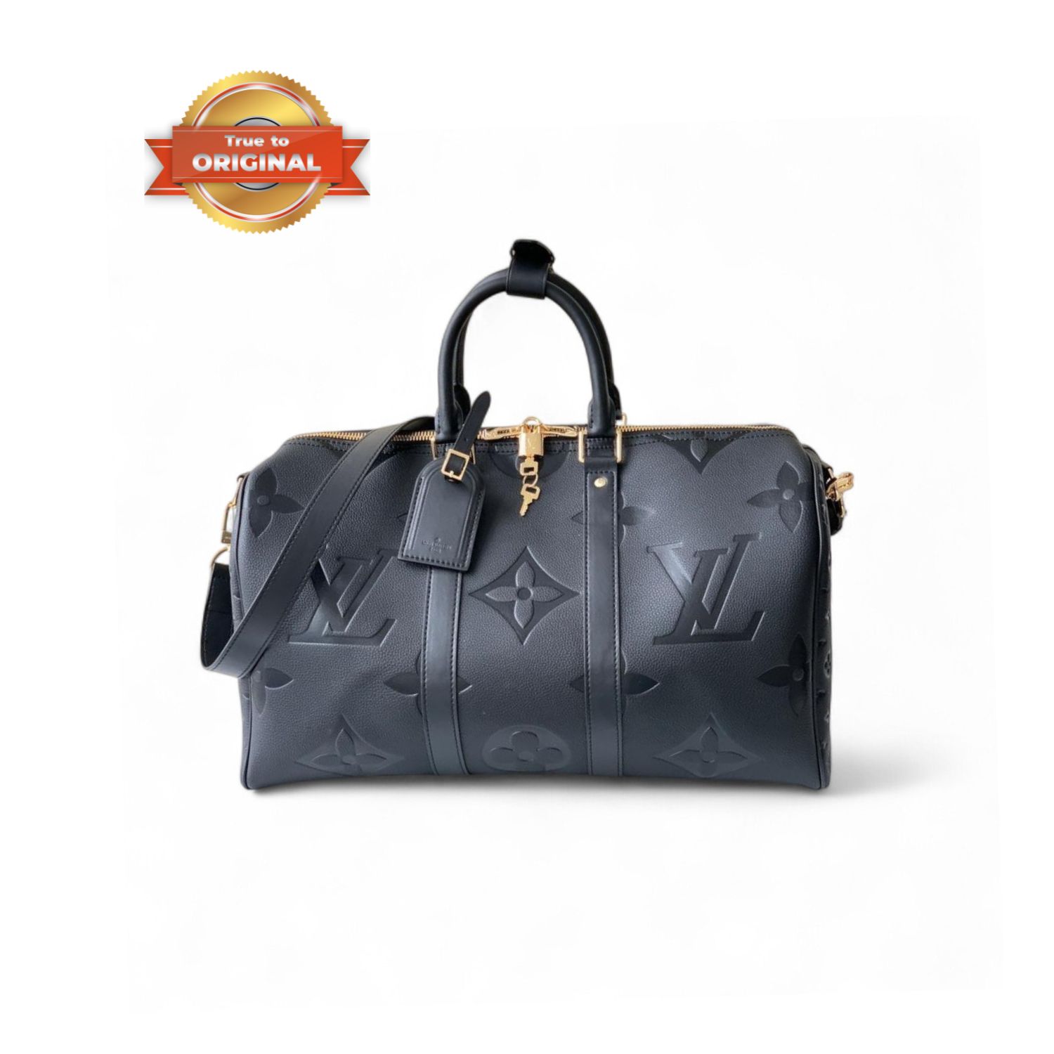 [True-to-ORIGINAL] L0vis Vvtt0n Keepall Bandoulière 45 Bag Black For Men 17,7in/45cm M45532